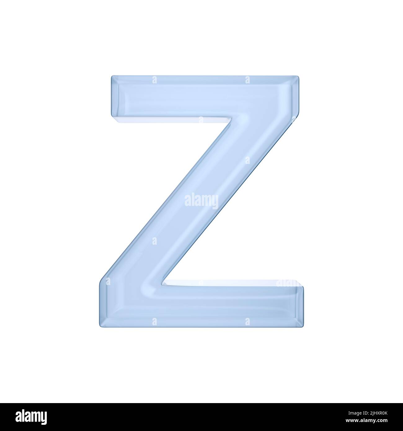 Character Z on white background. Isolated 3D illustration Stock Photo