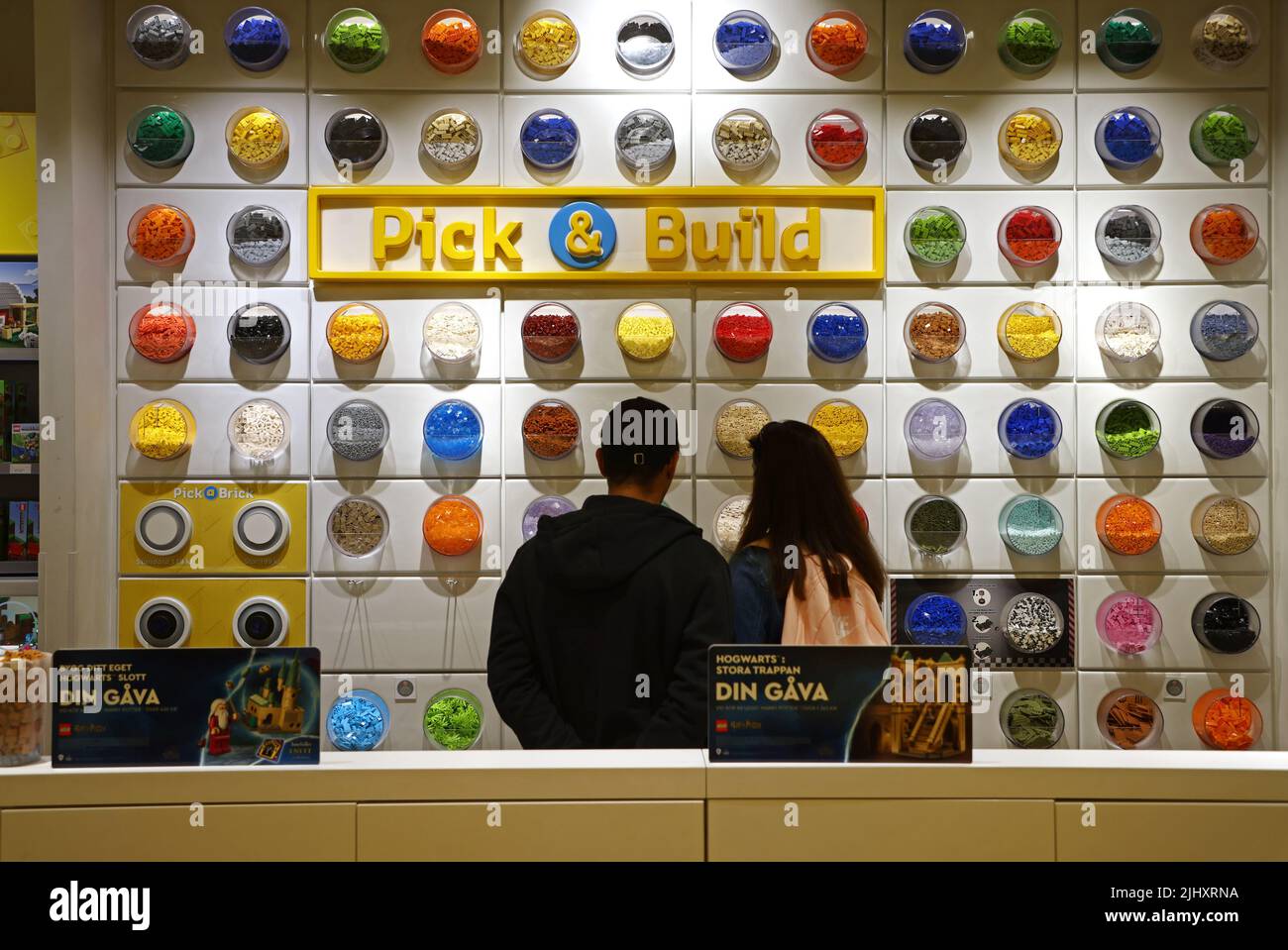 Lego store, Mall of Scandinavia, in the city of Stockholm, Sweden. In the  picture: Customers in the Lego store Stock Photo - Alamy