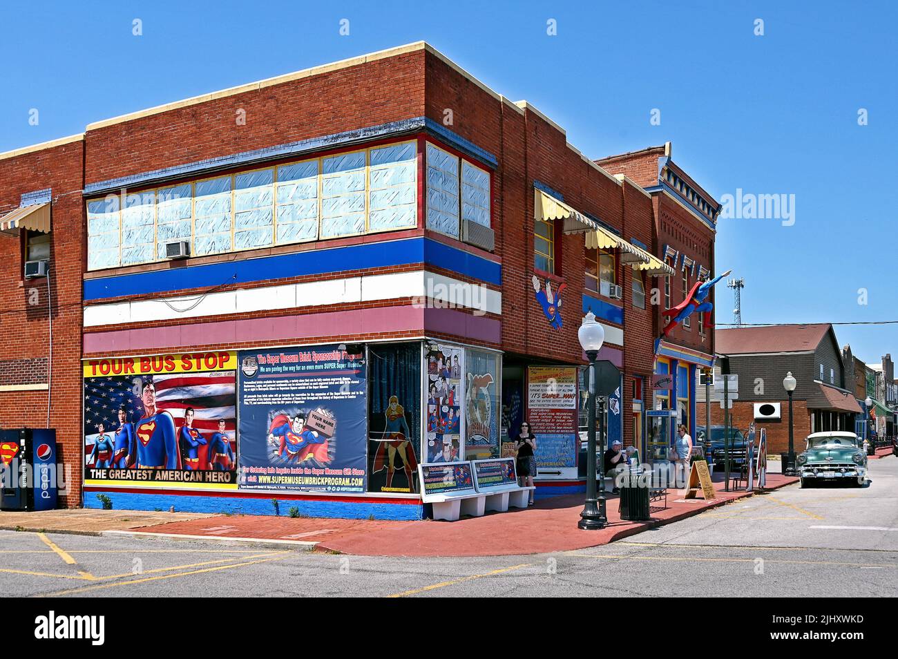 Superman Museum in the historic district of Metropolis, Illinois, United States of America Stock Photo
