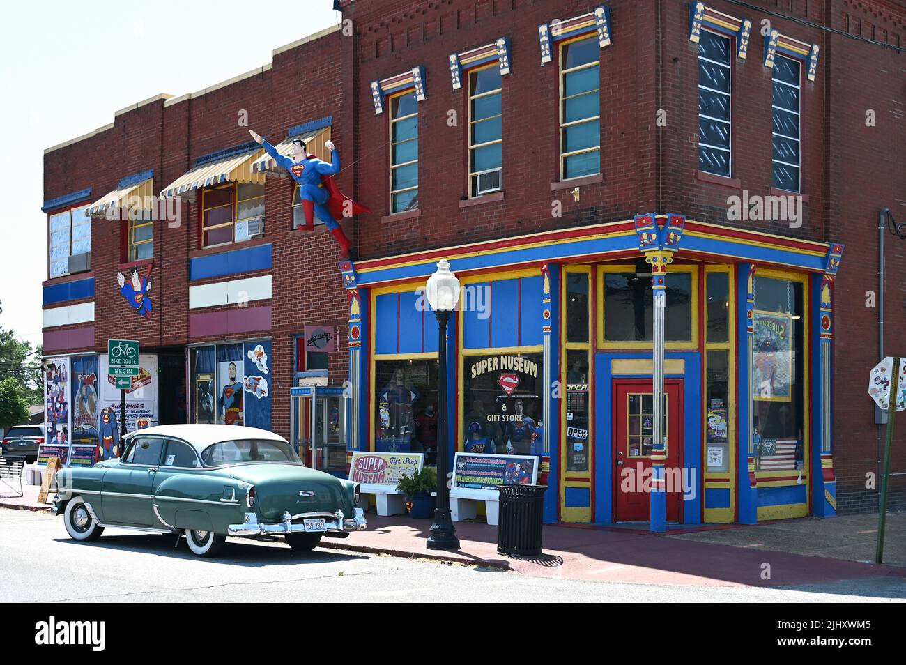 Superman Museum in the historic district of Metropolis, Illinois, United States of America Stock Photo