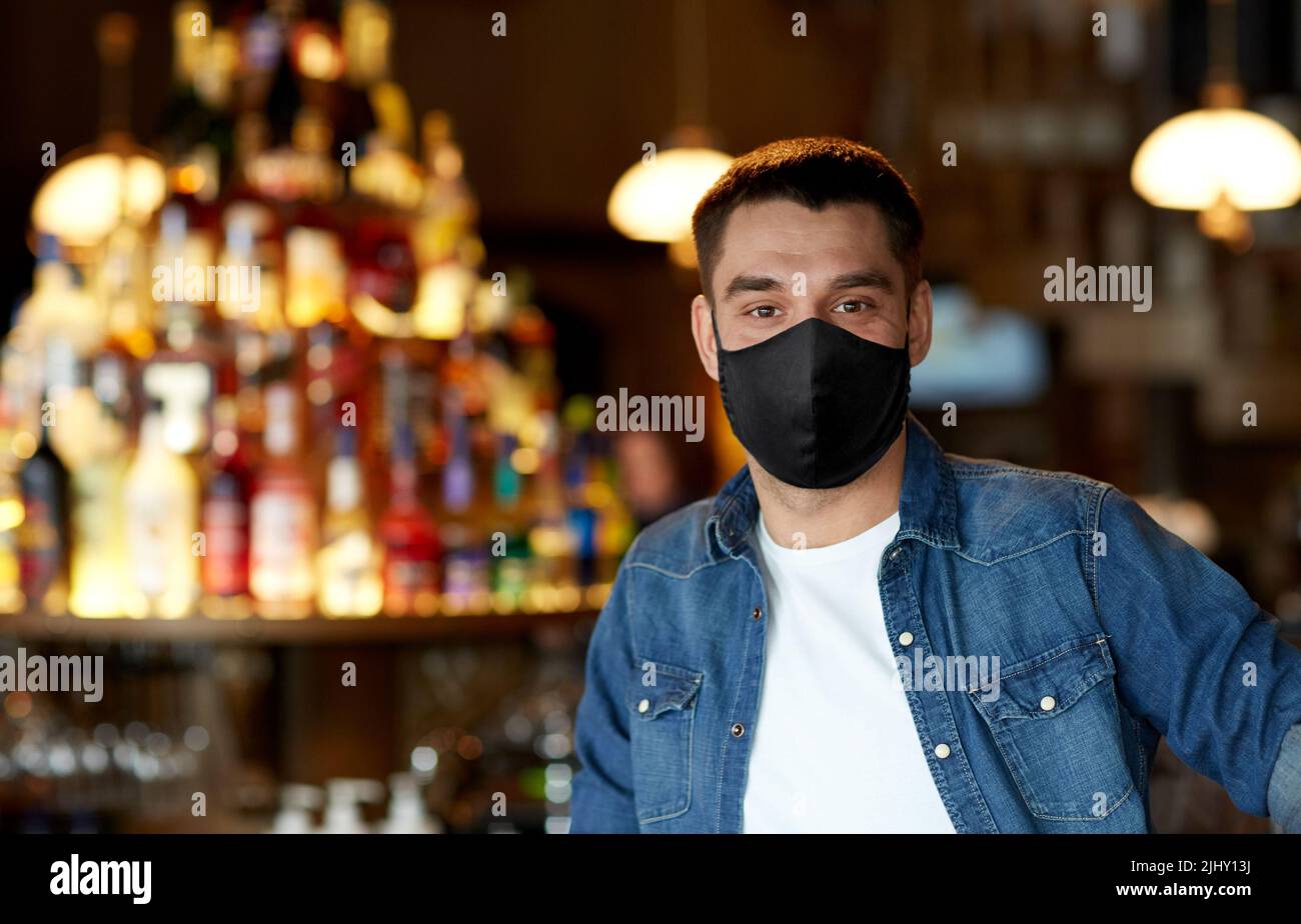 Bar man mask hi-res stock photography and images - Alamy