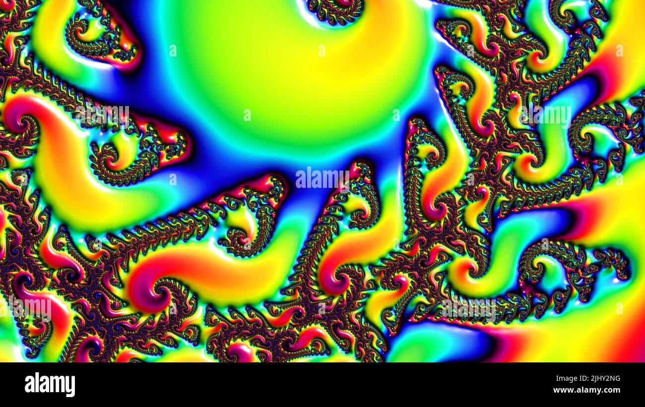 Abstract Computer generated Fractal design. A fractal is a never-ending ...