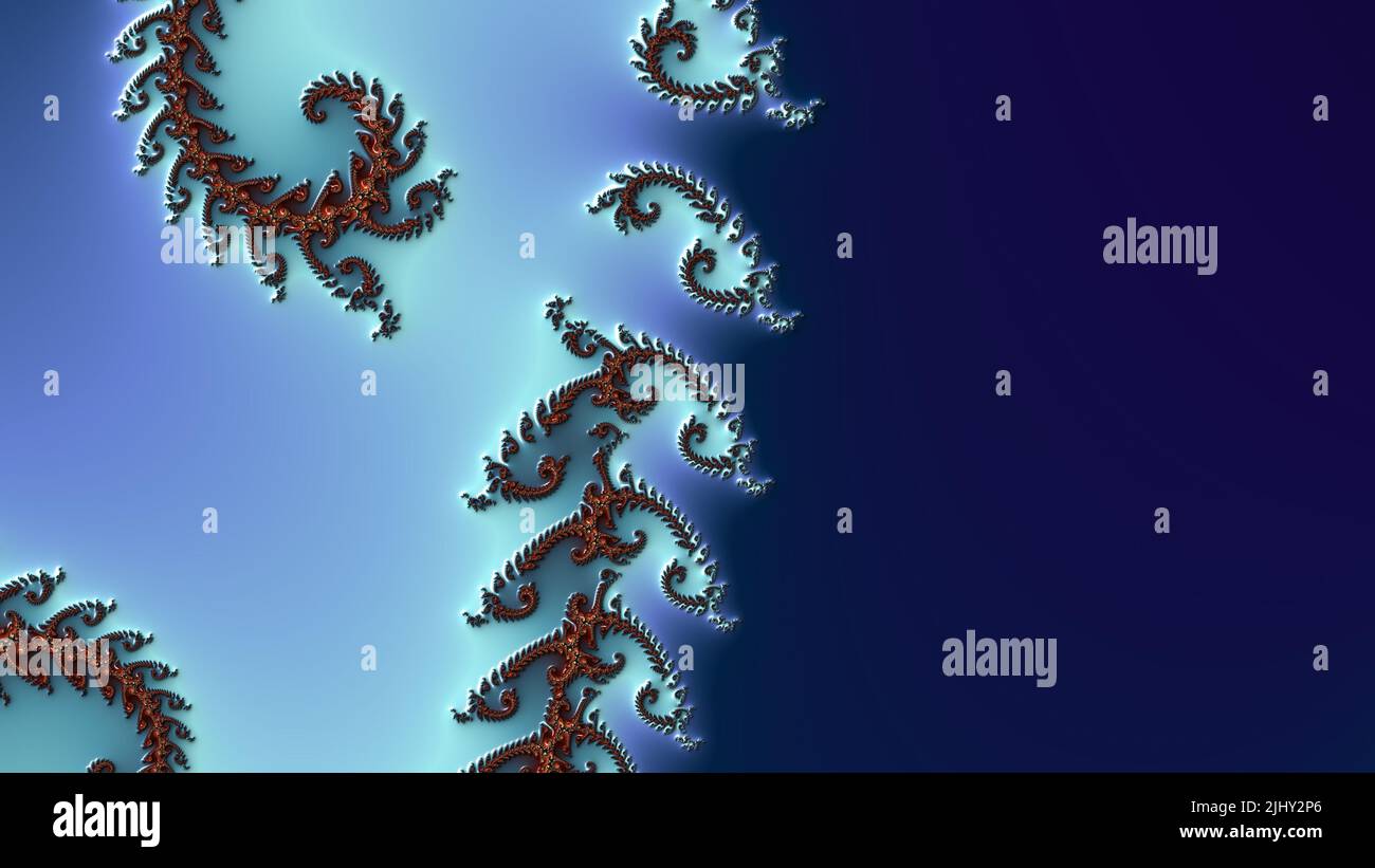 Abstract Computer generated Fractal design. A fractal is a never-ending ...