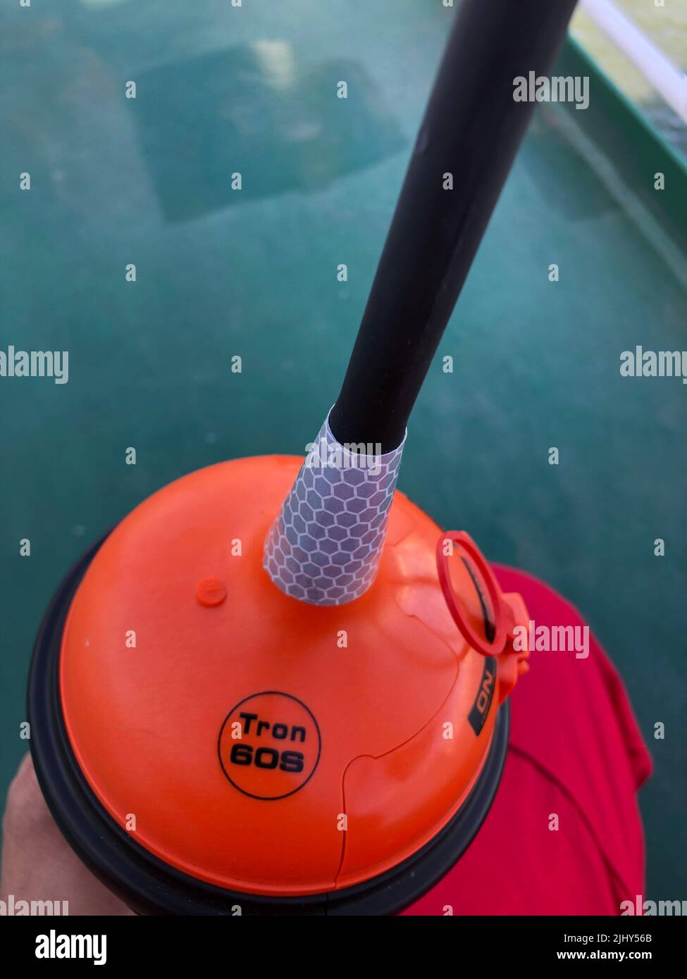 EPIRB, Emergency GPS positioning system for ship in distress / sinking Stock Photo Alamy