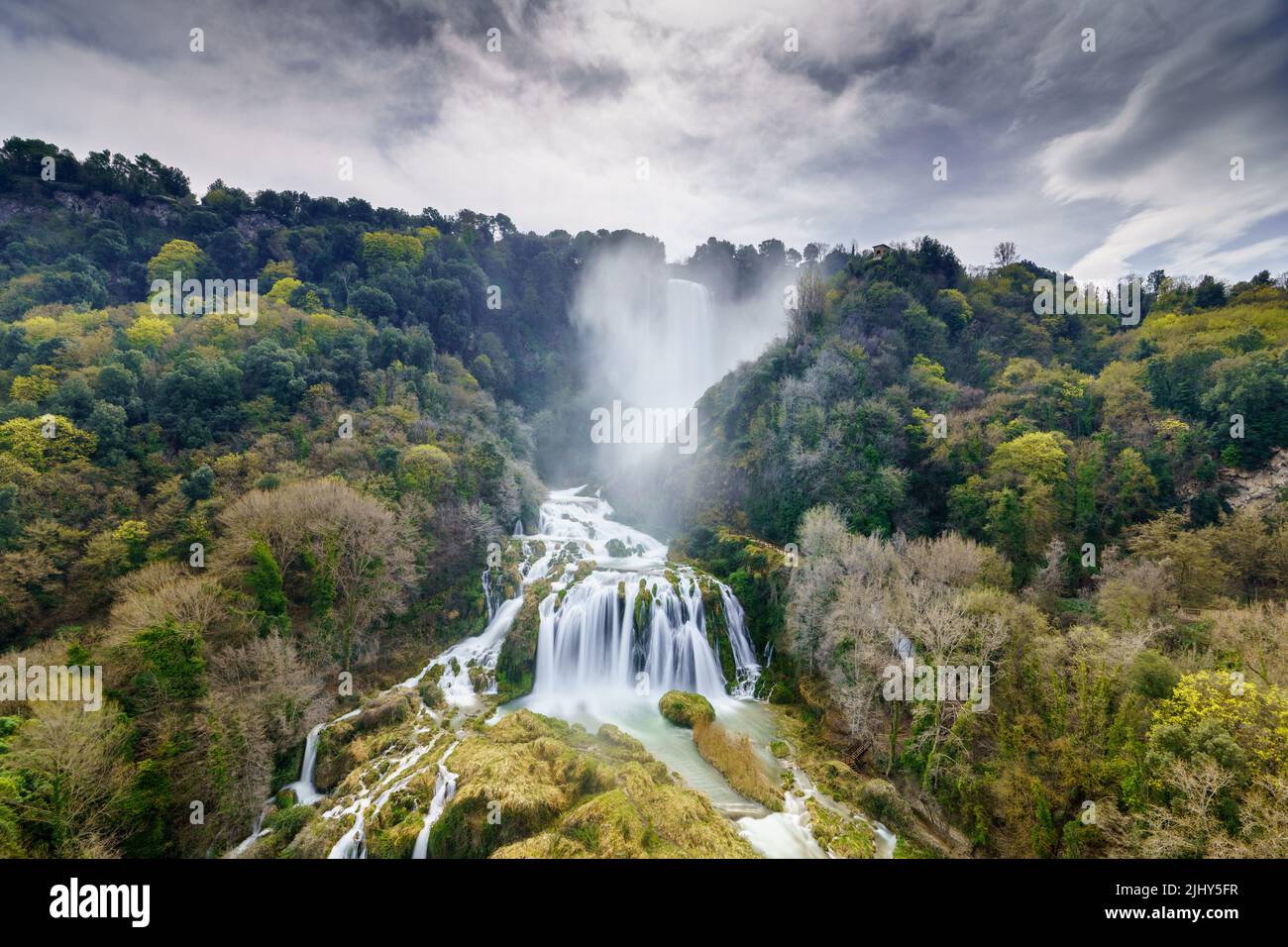 Marmore waterfalls, Italy Stock Photo