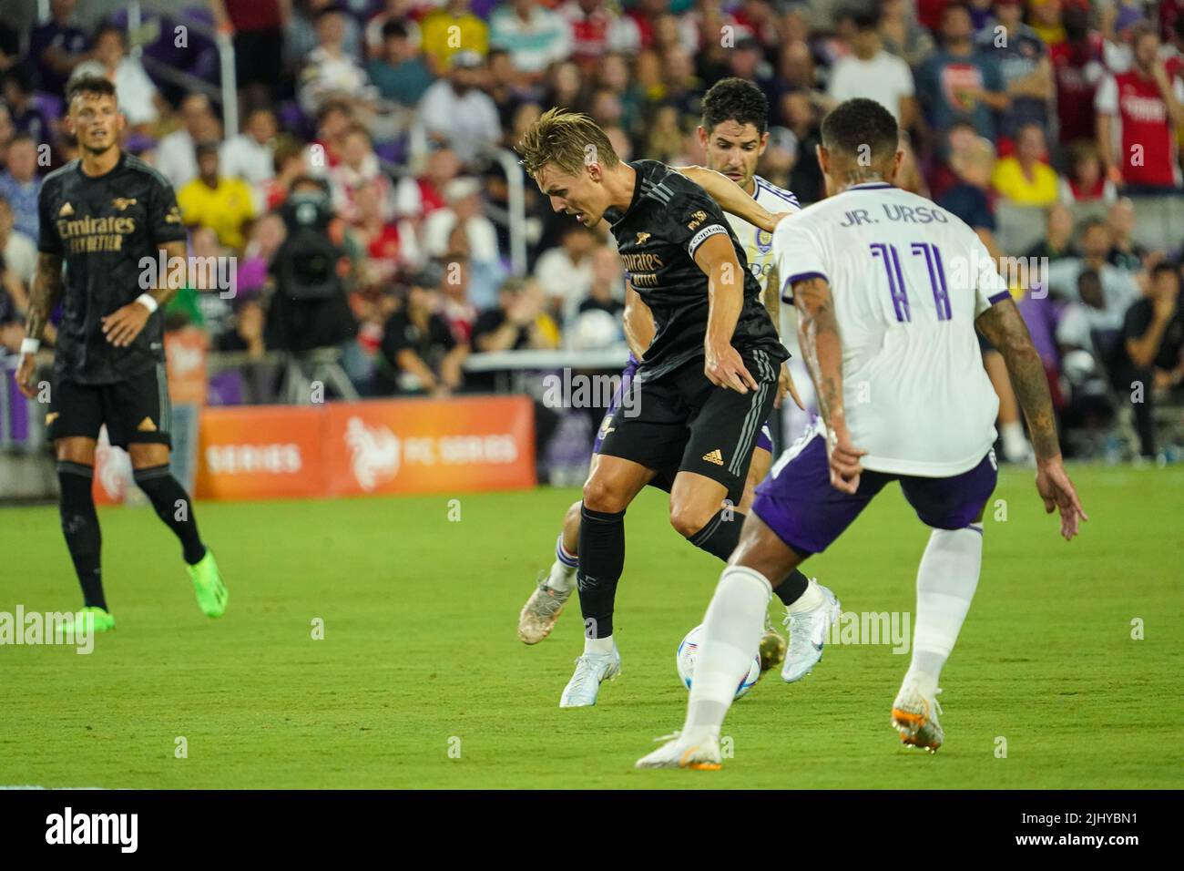 Orlando, Florida, USA, July 20, 2022, Arsenal FC Midfielder Martin