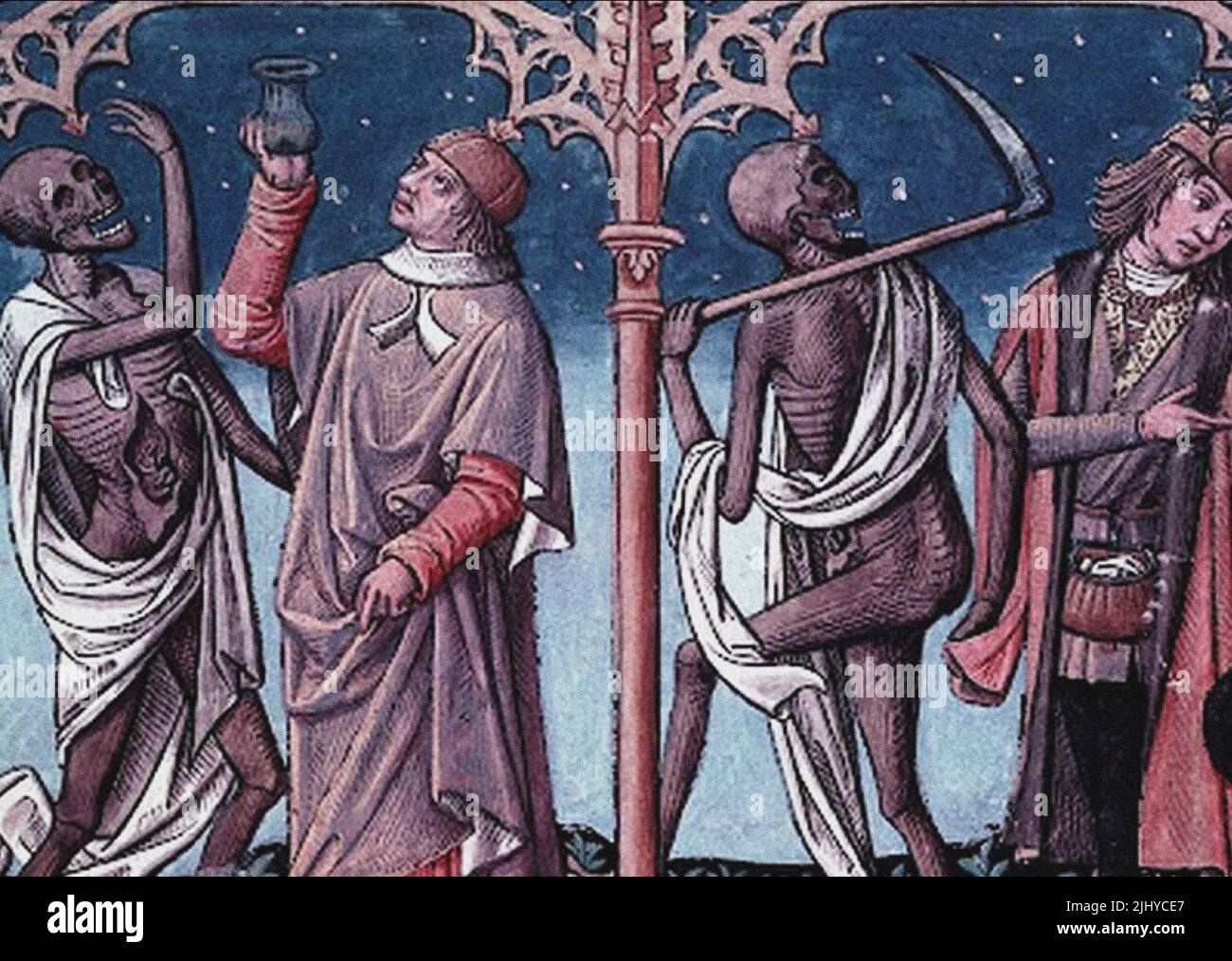 medieval art depicting death Stock Photo - Alamy