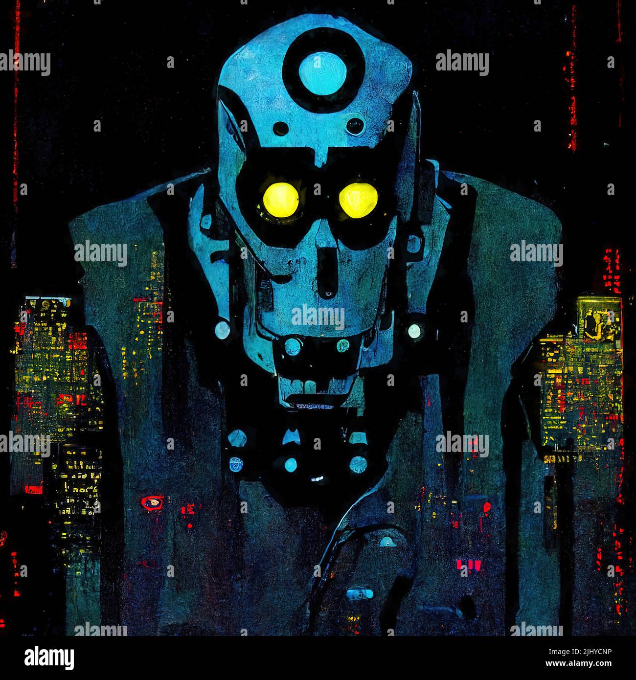 Robots Among Us Stock Photo Alamy