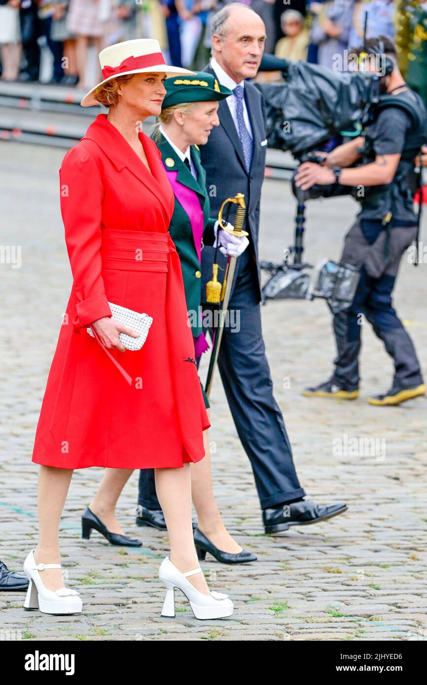 Princess Astrid, Prince Lorenz and Princess Delphine of Belgium