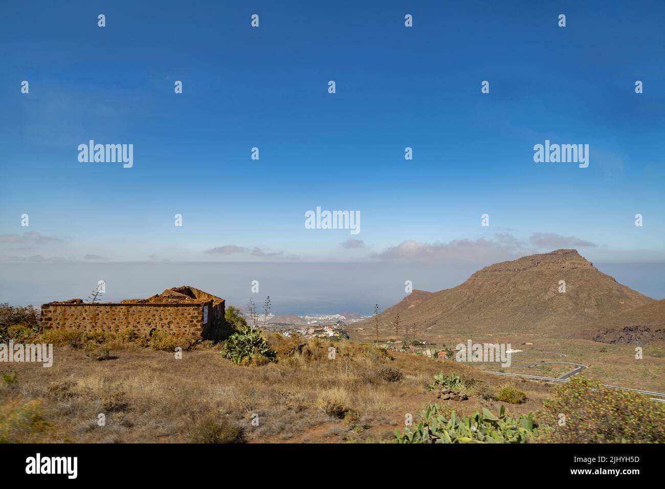 Blick auf den Berg Guaza auf Teneriffa Stock Photo