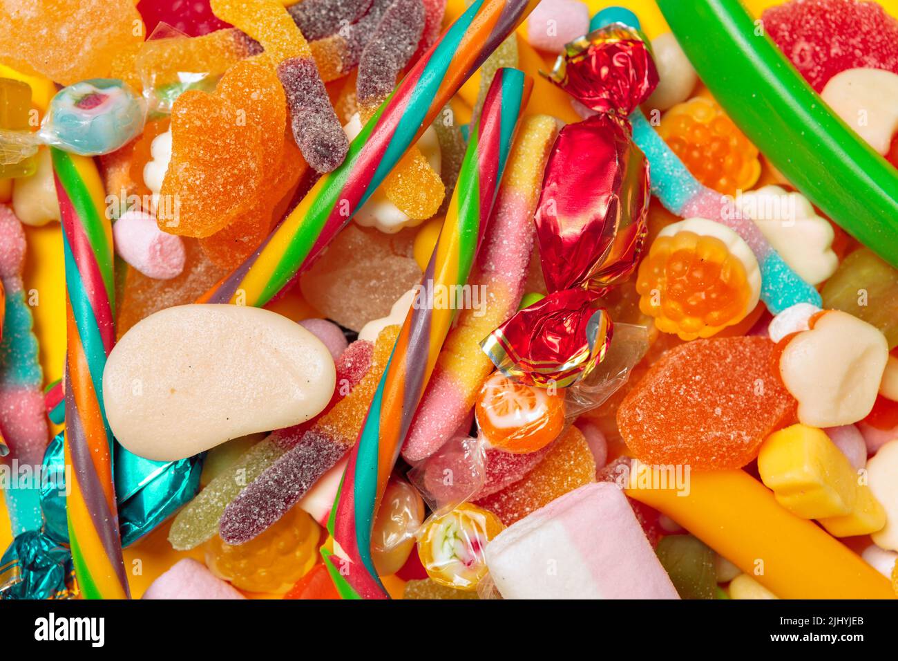 Different colorful fruit candy Stock Photo Alamy