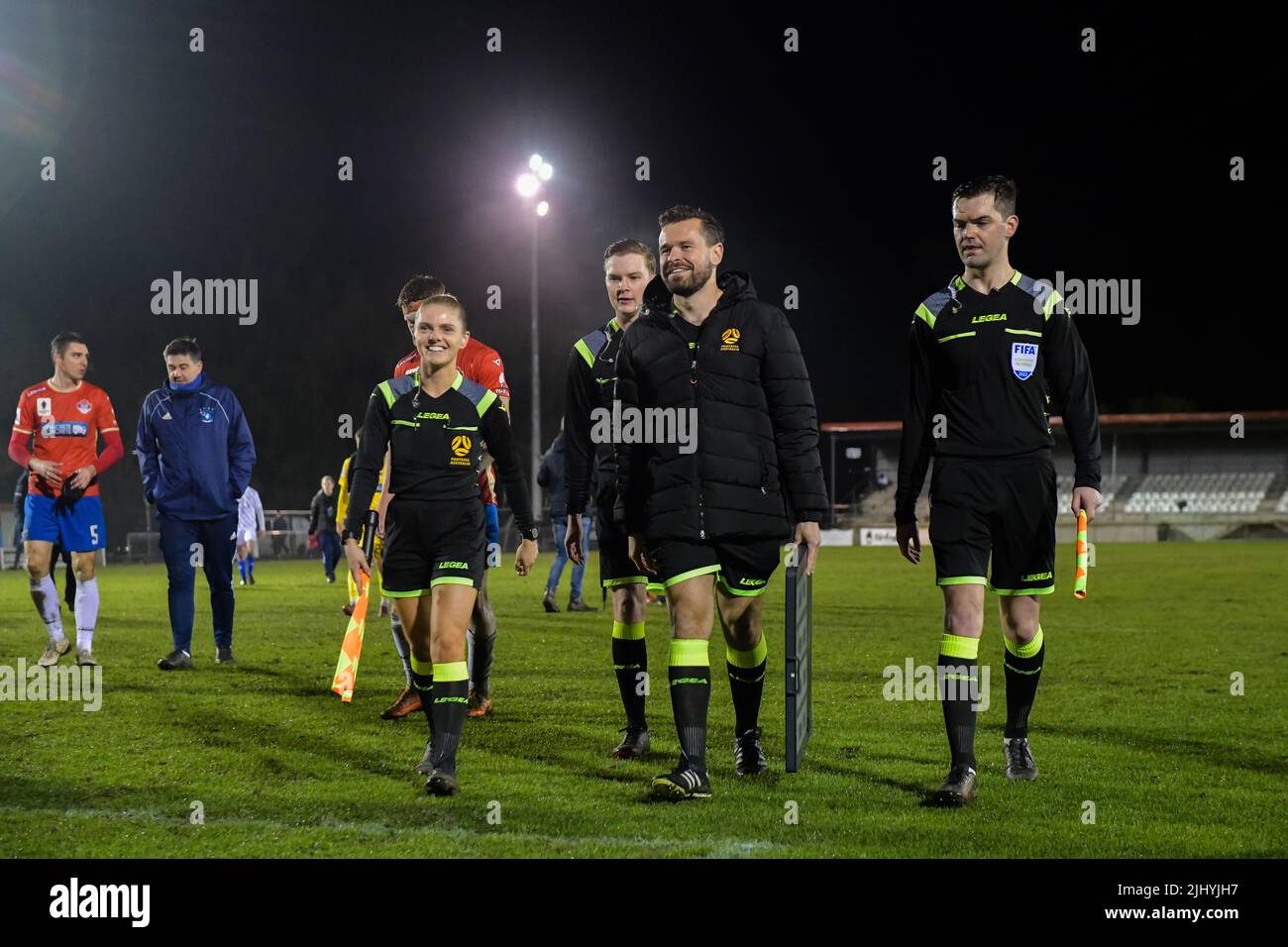 Sydney, Australia. 21st July, 2022. during the round of 32 Australia Cup match between Bonnyrigg White Eagles FC and Oakleigh Cannons FC at Bonnyrigg Sports Centre on July 21, 2022 in Sydney, Australia. Credit: Izhar Ahmed Khan/Alamy Live News/Alamy Live News Stock Photo