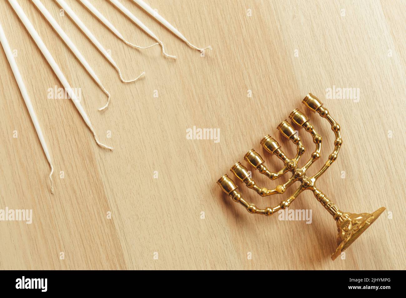 Ancient ritual candle menorah Stock Photo Alamy