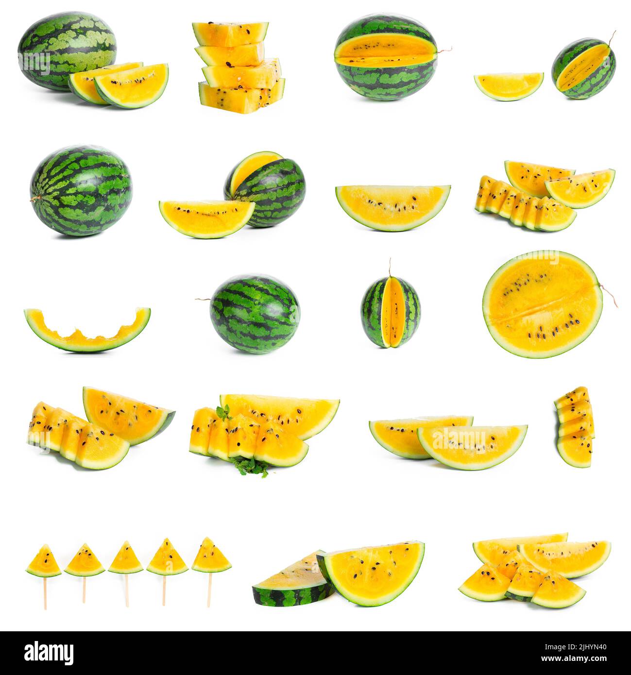Watermelon isolated on white background Stock Photo - Alamy