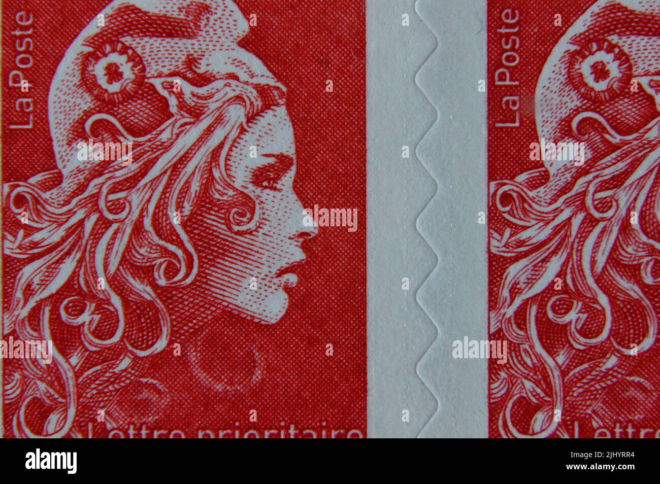 Red postage stamp hires stock photography and images Alamy