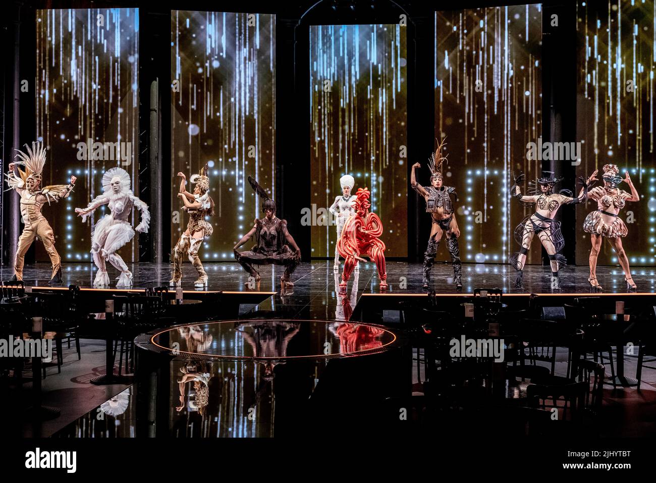 London, UK. 18th July, 2022. Photocall of Cast on stage in costume 