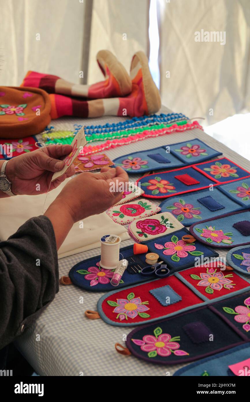 Indigenous beadwork artist hires stock photography and images Alamy
