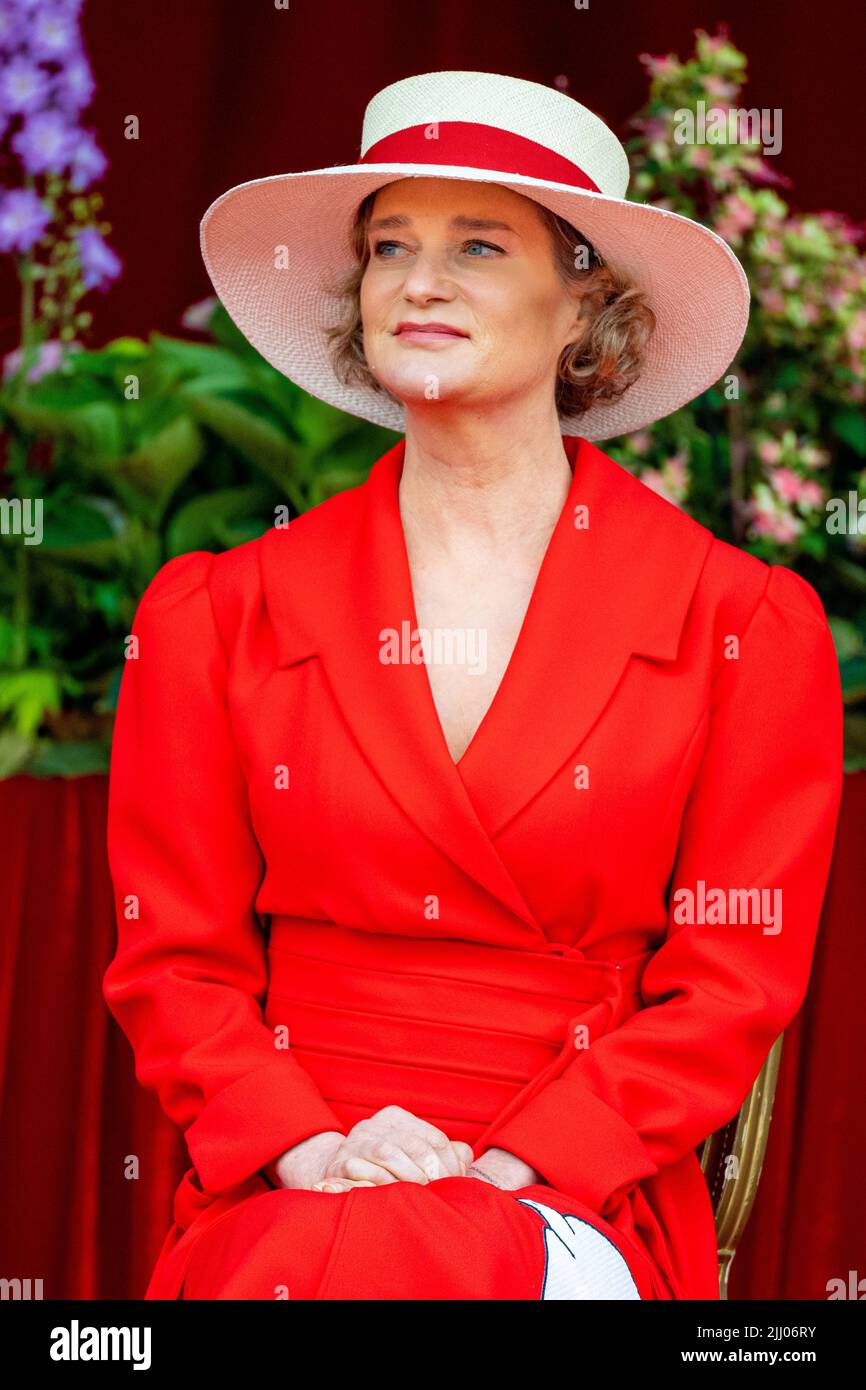 Princess Delphine of Belgium attending National Day 2022 celebrations