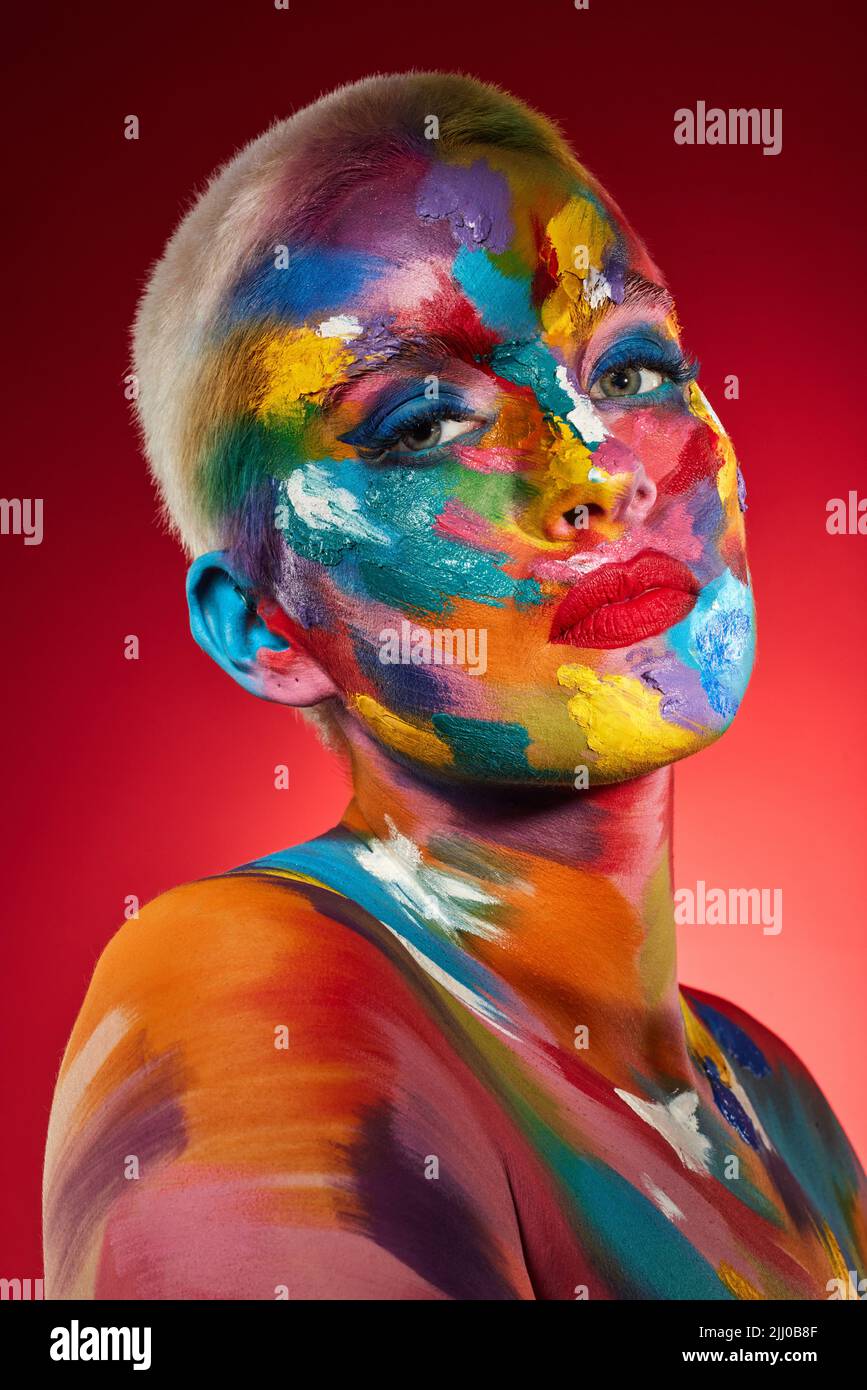 Were meant to see the world in color. Studio shot of a young woman