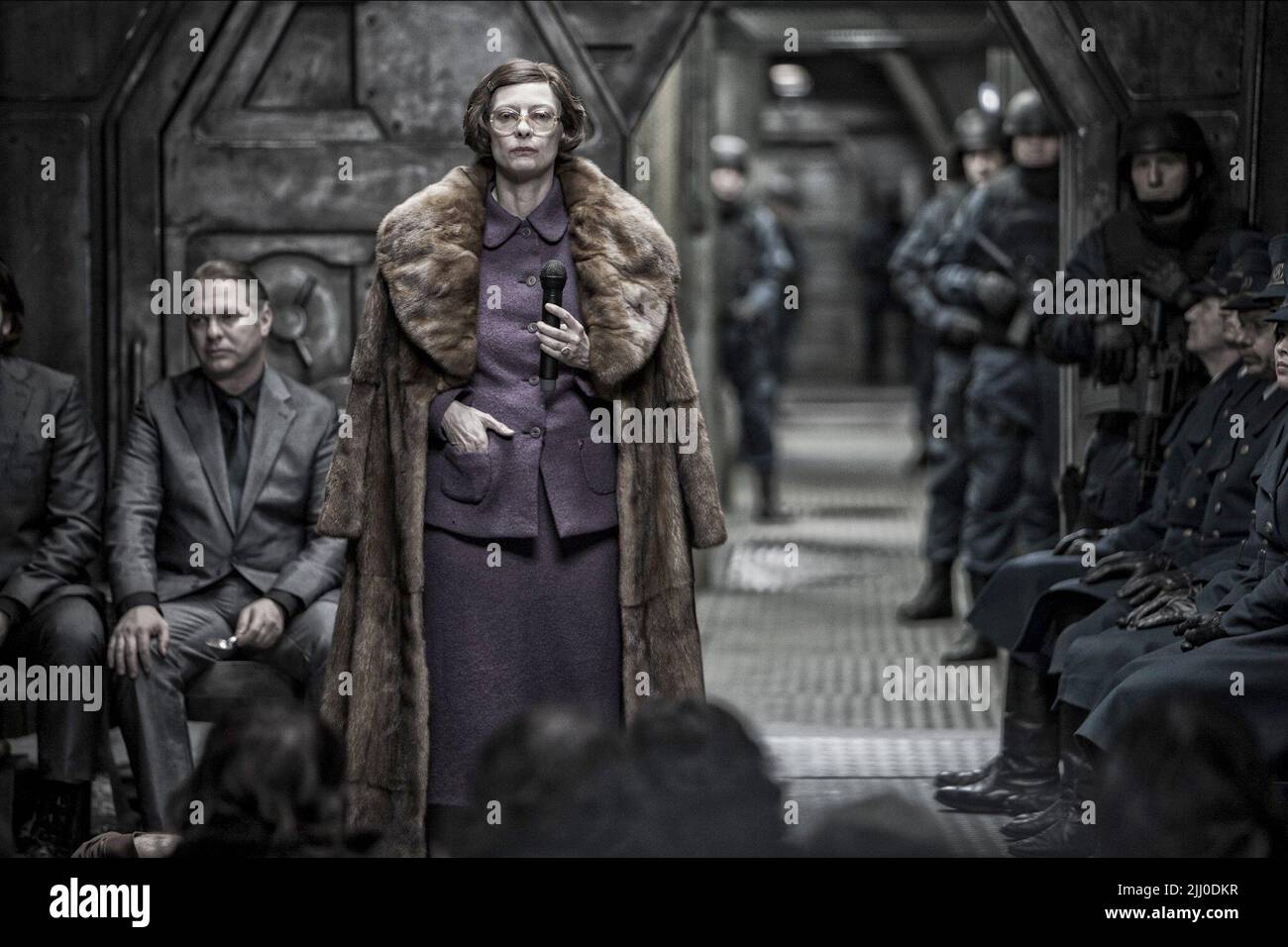 Tilda Swinton Film: Snowpiercer (USA/FR/KOR/CZ 2013) Characters: Mason  Director: Joon-Ho Bong 29 July 2013 **WARNING** This Photograph is for  editorial use only and is the copyright of THE WEINSTEIN COMPANY and/or the