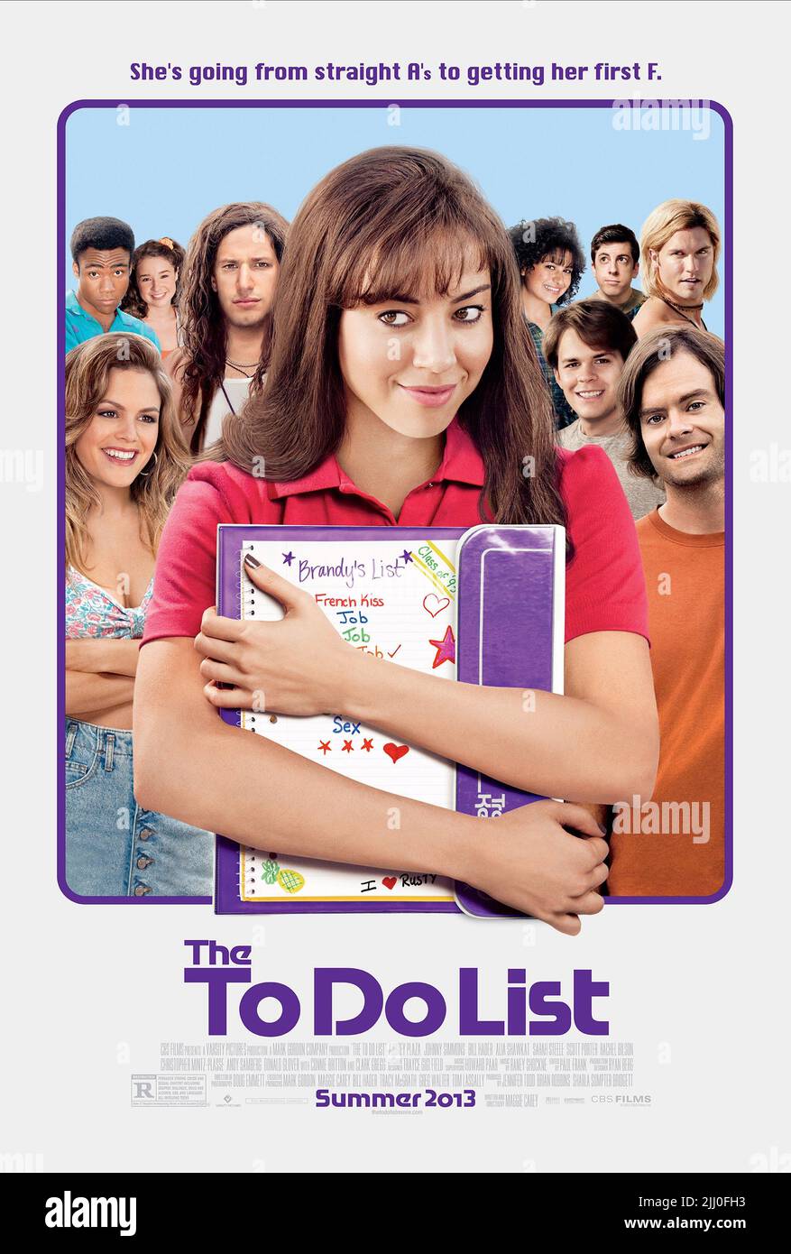 AUBREY PLAZA POSTER, THE TO DO LIST, 2013 Stock Photo