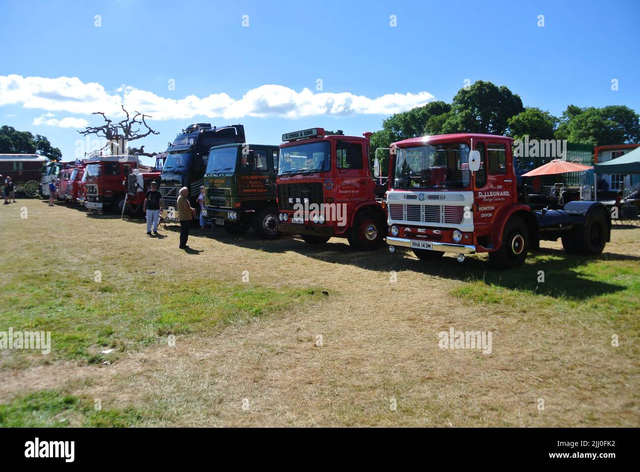 A line of classic commercial lorries parked on display at the 47th Historic Vehicle Gathering A line of classic commercial lorries parked on display at the 47th Historic Vehicle Gathering