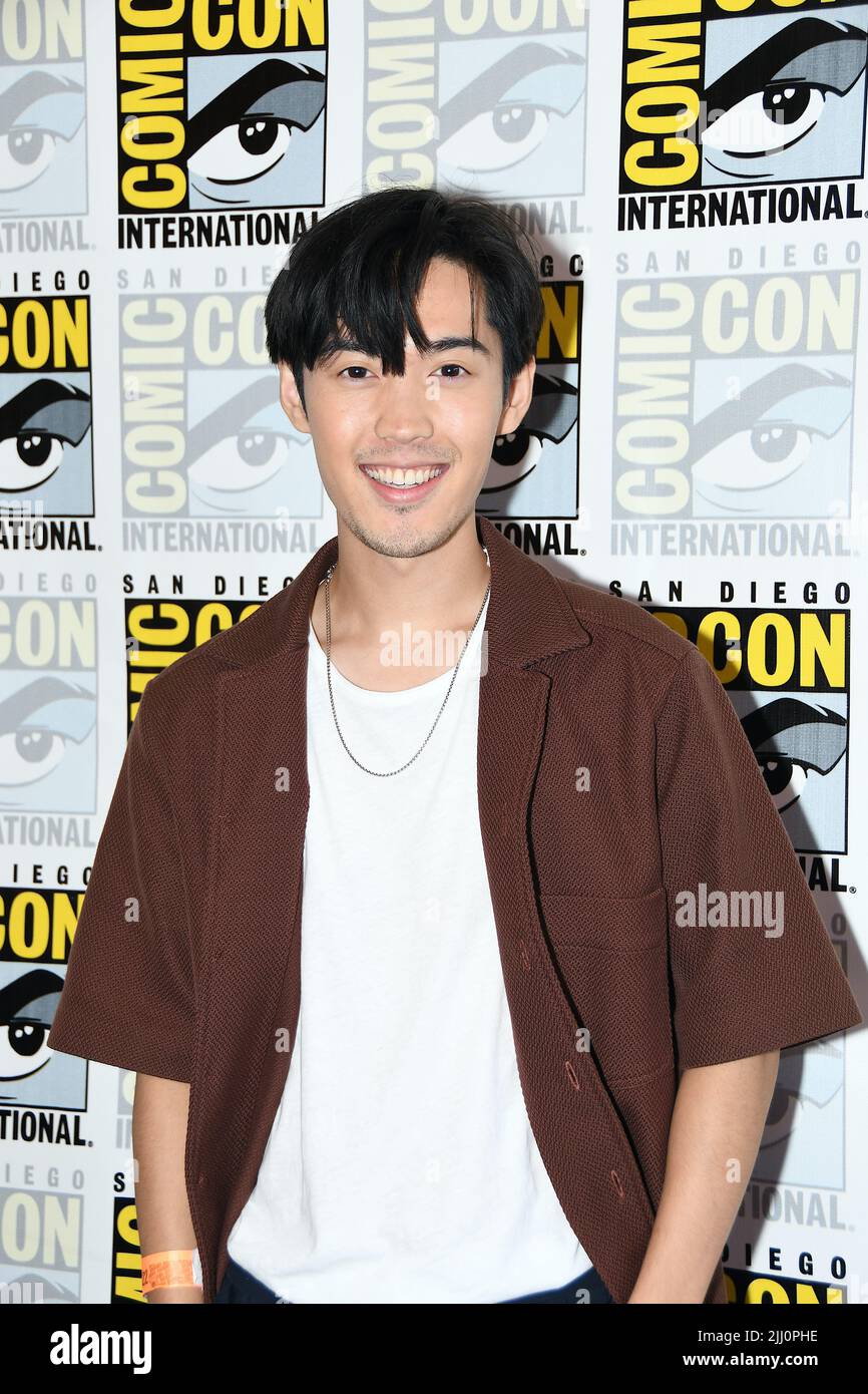 Andre Dae Kim arrival at Peacock’s photocall for 'Vampire Academy' at the Hilton Bayfront at San Diego International Comic-Con day 1 on July 21,2022. Stock Photo