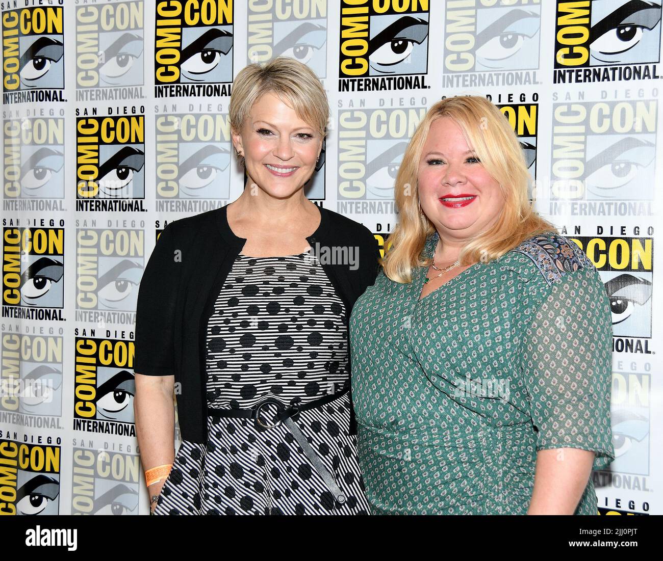 Julie Plec and Marguerite Macintyre arrival at Peacock’s photocall for