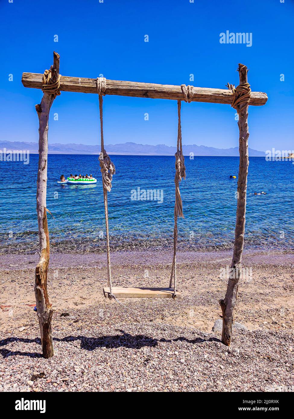 Cute Swing on the Amazing Seashore in Ras Shitan, Dahab, Taba, Sinai