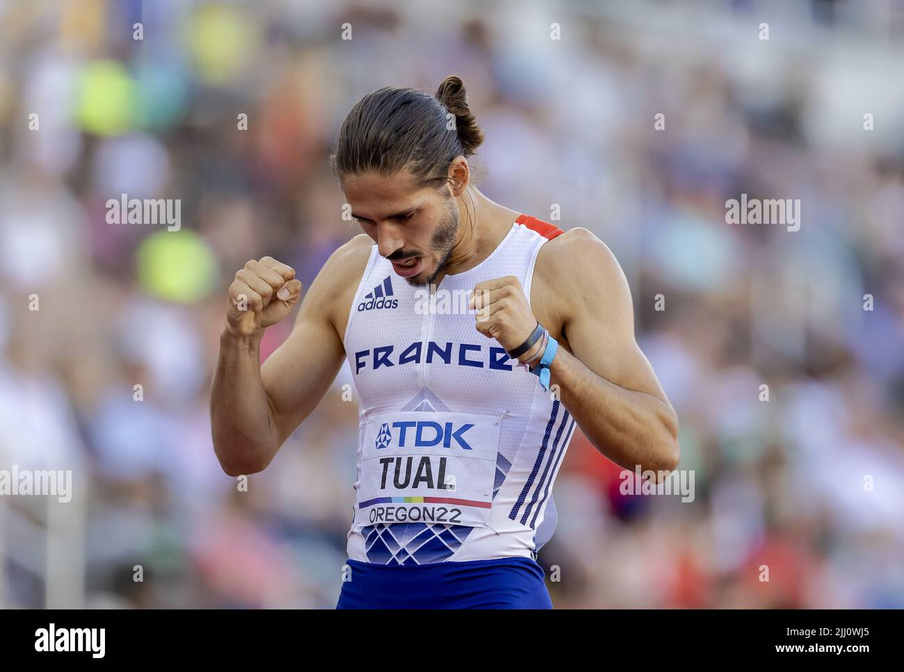 EUGENE Gabriel Tual (FRA) in action during the 800 meters semifinal