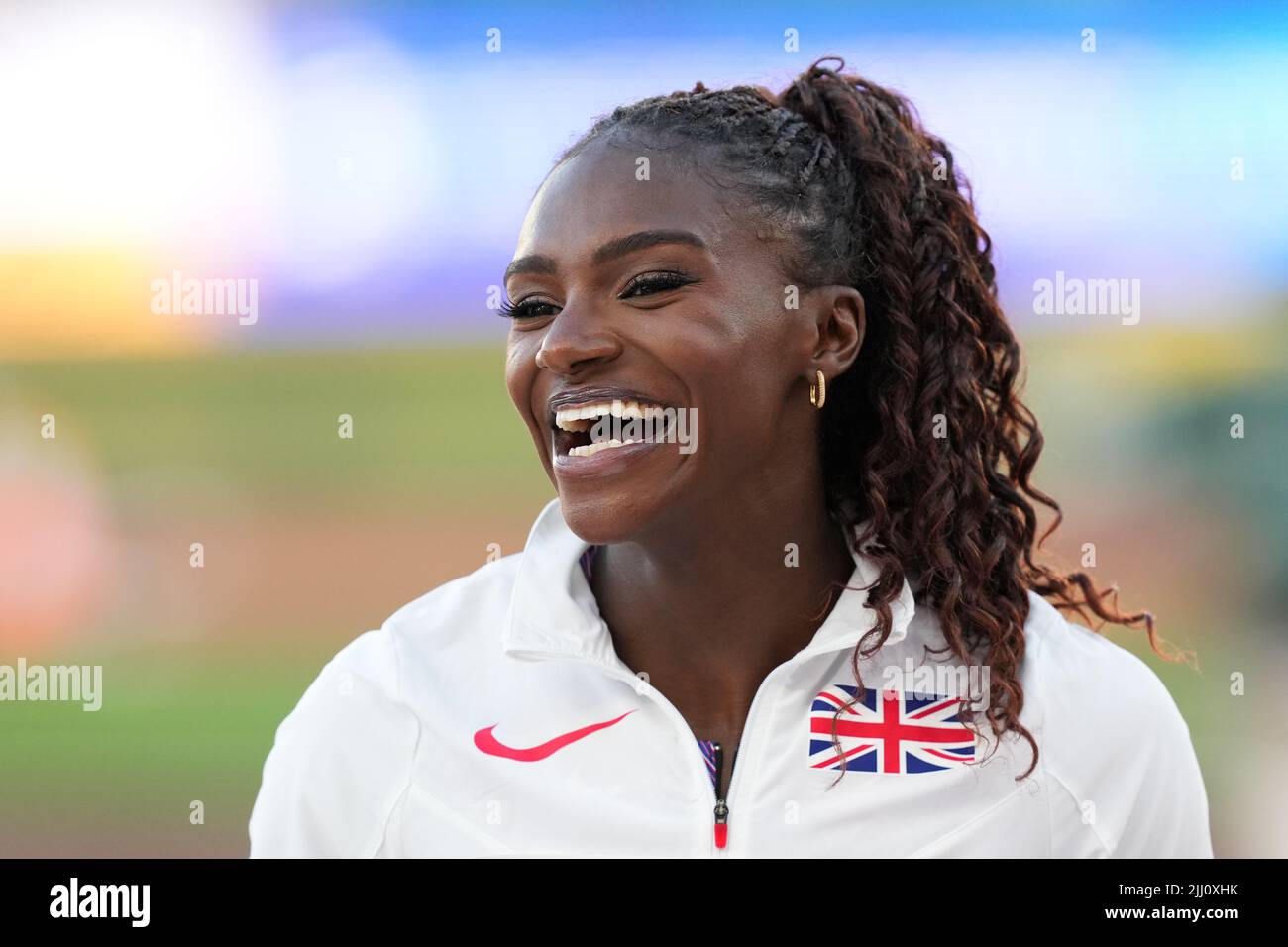 Great Britain's Dina AsherSmith celebrates with her Bronze Medal