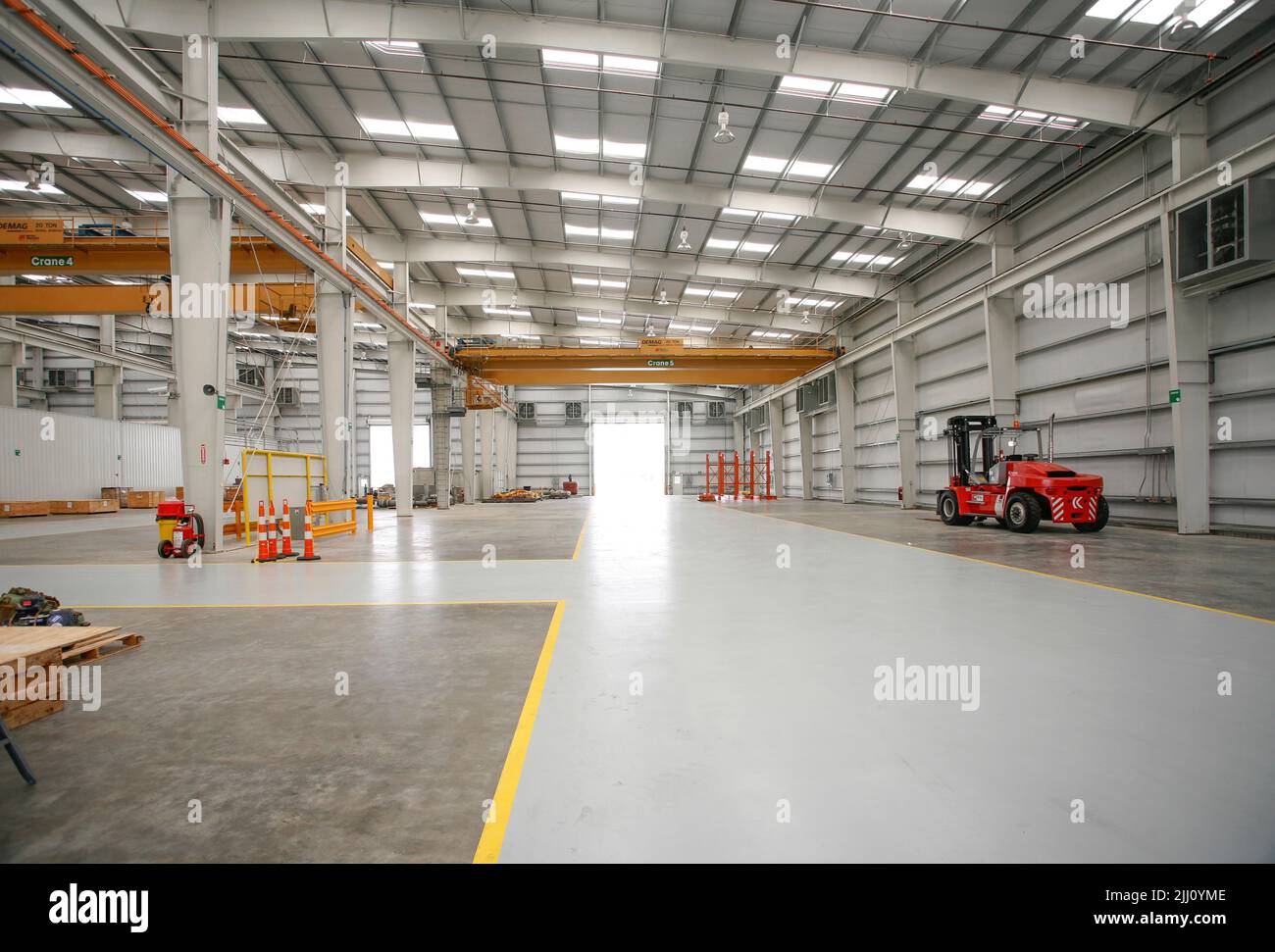 Industrial warehouse in Houma, Louisiana Stock Photo