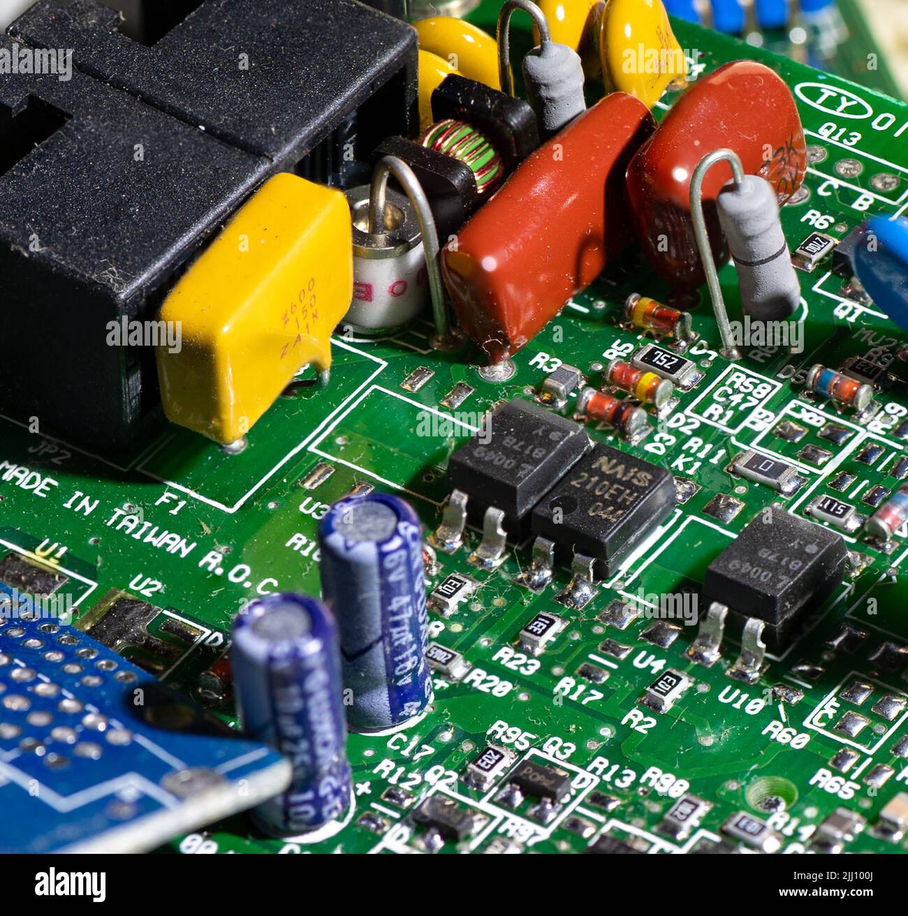 Close up of old computer parts Stock Photo Alamy