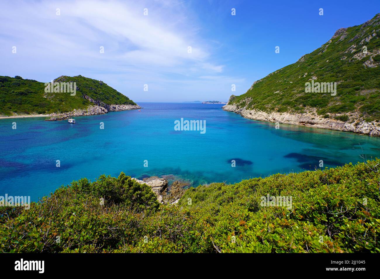 Porto Timoni beach in Corfu, a paradise place with beach and ...