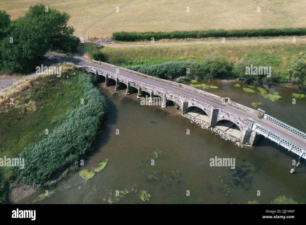 Historic Greatham Bridge Stock Photo Alamy