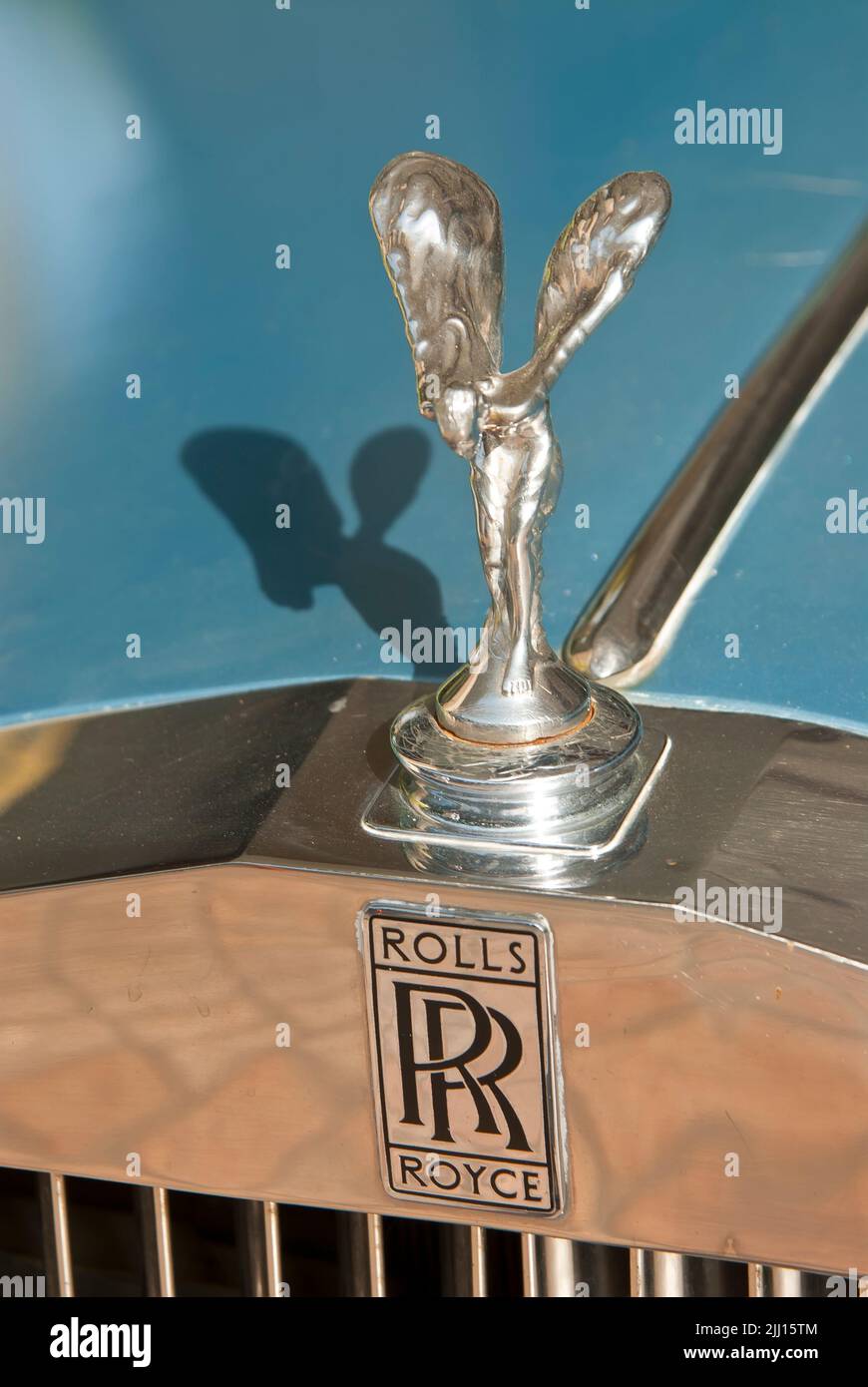 Rolls Royce emblem  - closeup Stock Photo