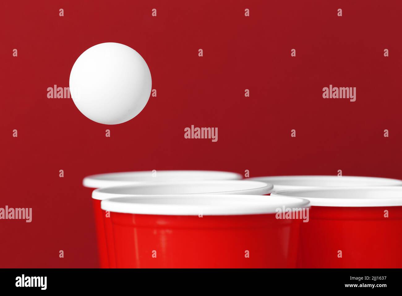 College party sport beer pong Stock Photo Alamy