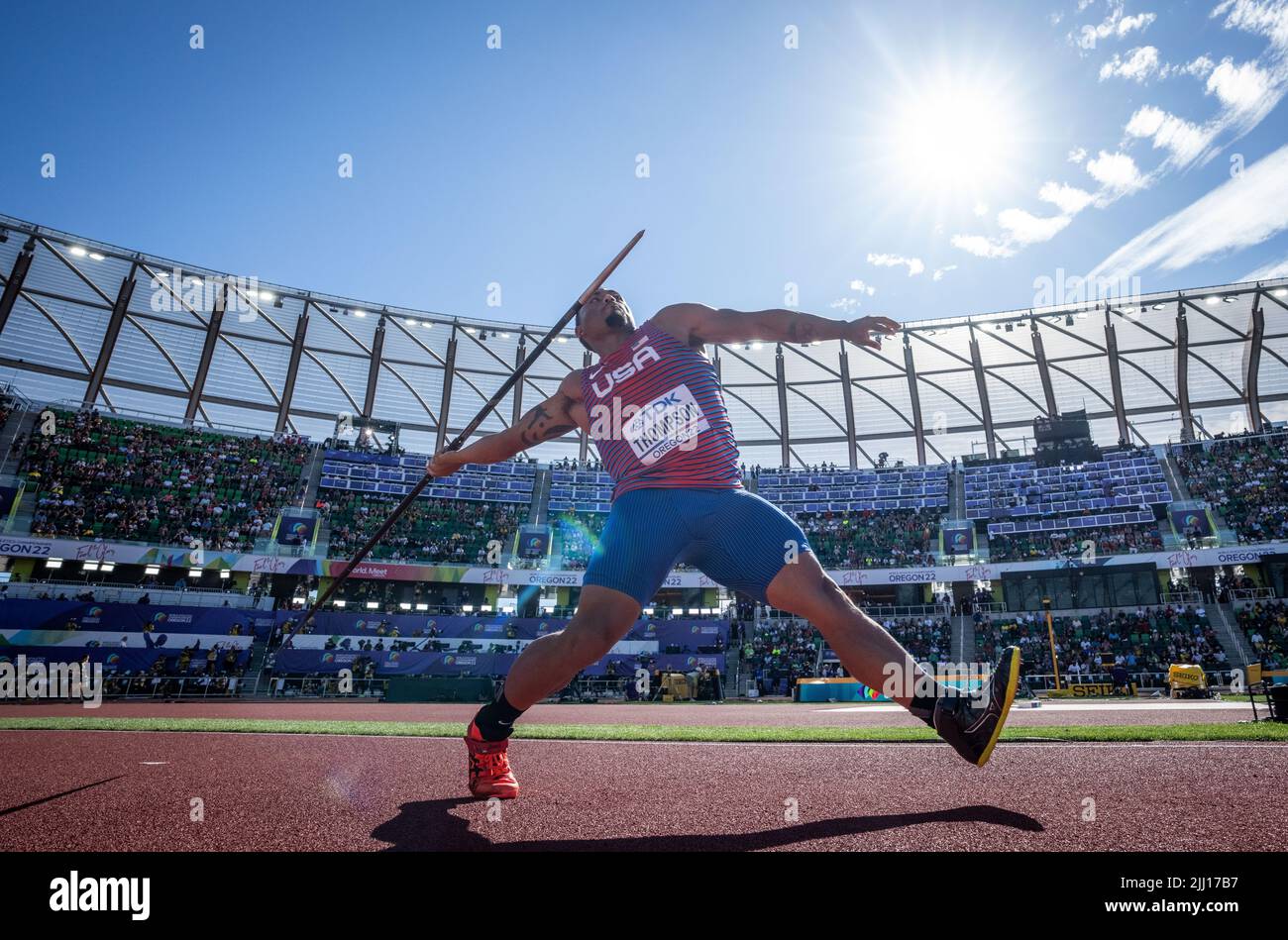 Eugene, USA. 21st July, 2022. Athletics World Championship, Javelin