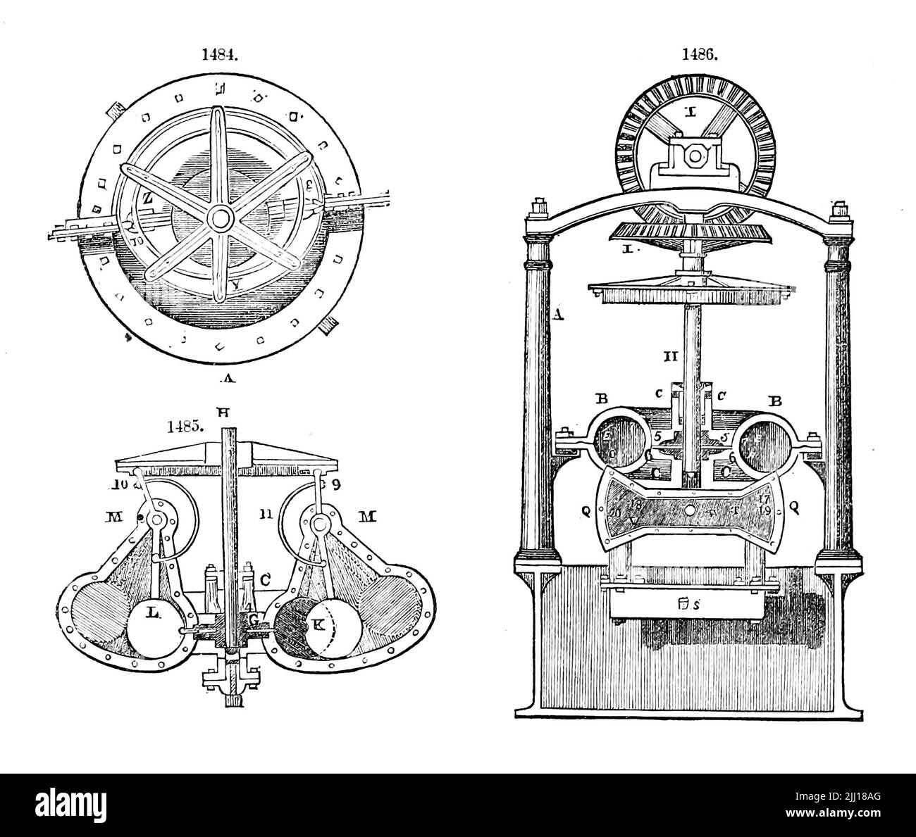 details and Varieties of Steam Engines from ' Appleton's dictionary of machines, mechanics, engine-work, and engineering ' by D. Appleton and Company Publication date 1874 Publisher New York,  D. Appleton, Stock Photo