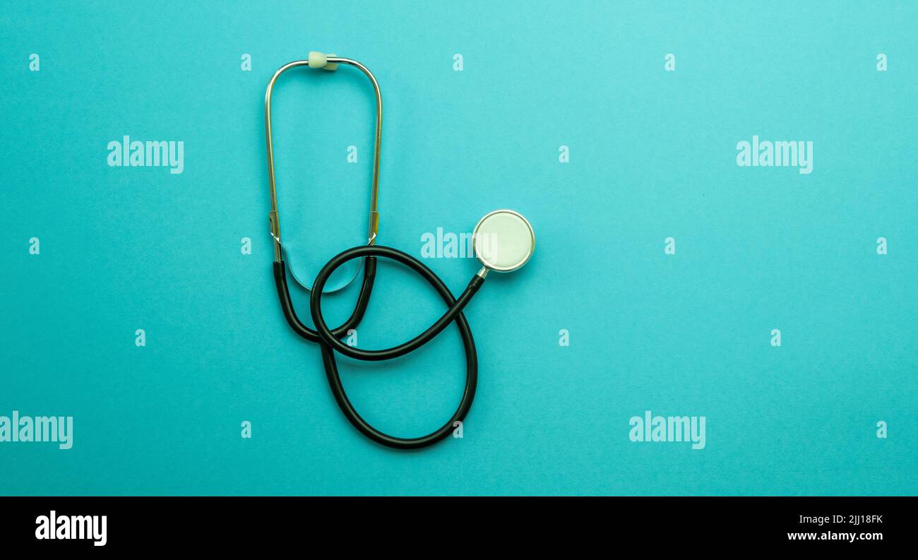 Blue medical stethoscope tool hi-res stock photography and images - Alamy