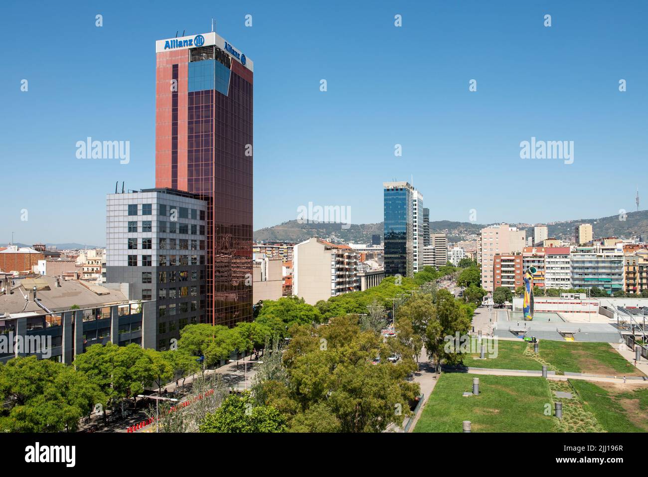 Parc de Joan Miró in Barcelona, Spain Stock Photo