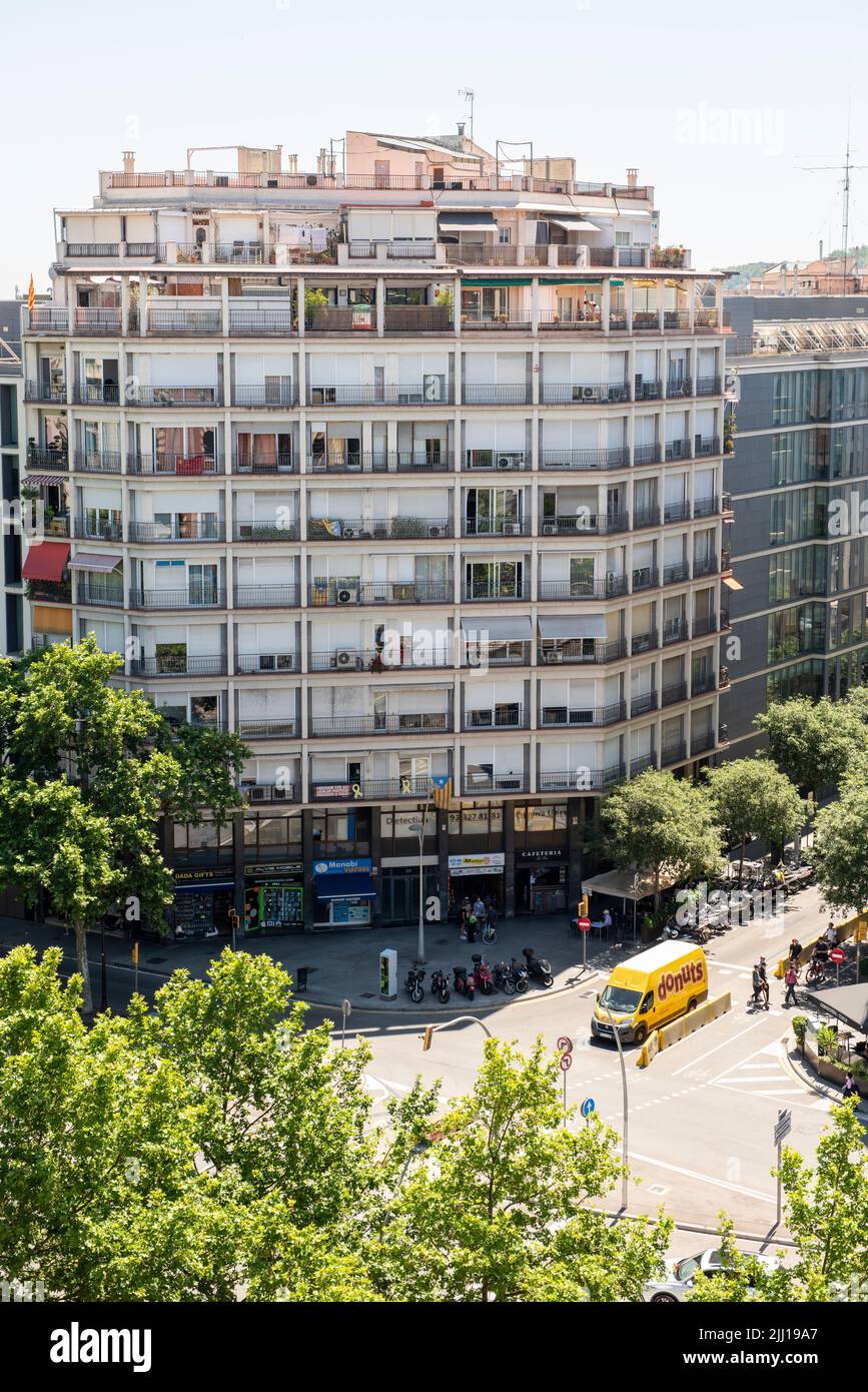 Residential block in a city Stock Photo