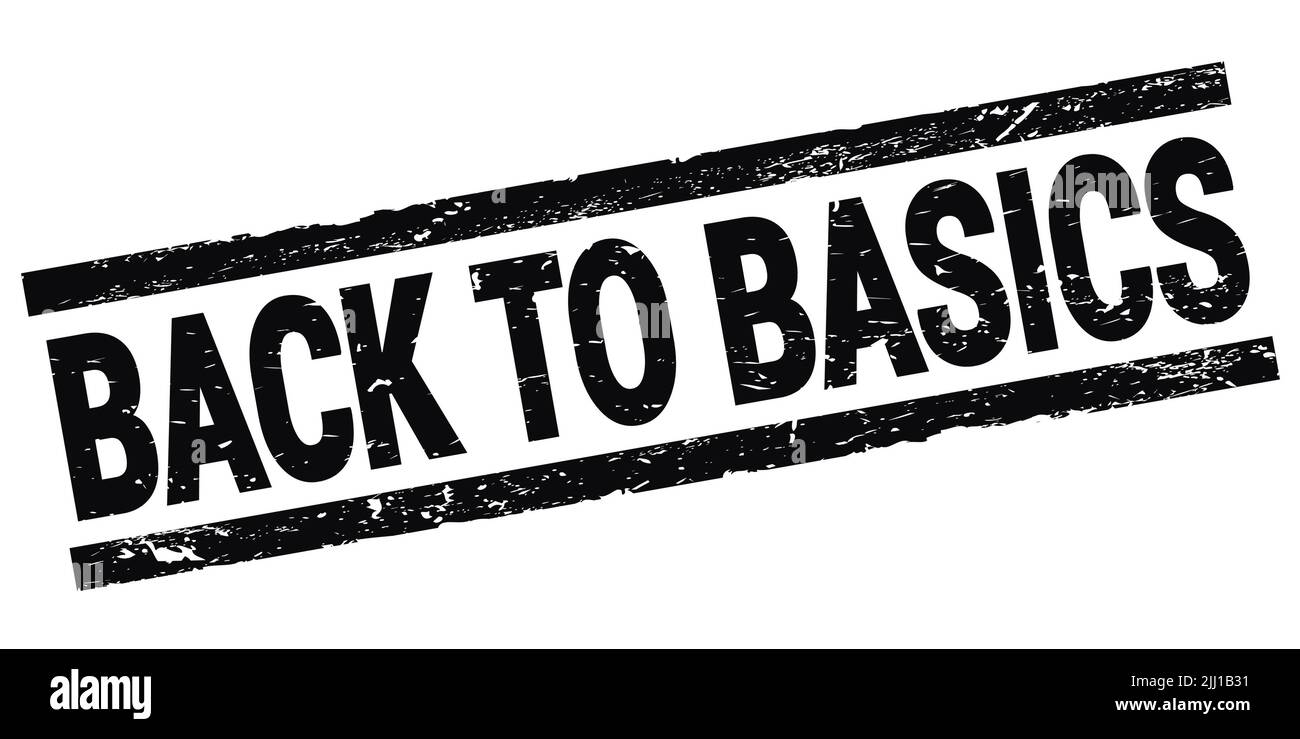 Back to basics stamp hi-res stock photography and images - Alamy