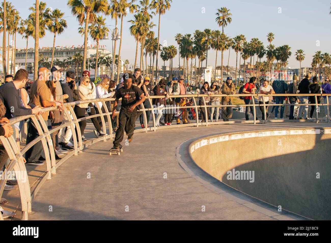 Street Photography from Venice beach skatepark, Los Angeles, California, United States, January 2022 Stock Photo