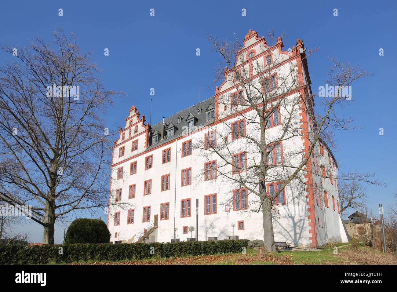 Lichtenberg Castle in Fischbachtal in the Odenwald, Hesse, Germany Stock Photo