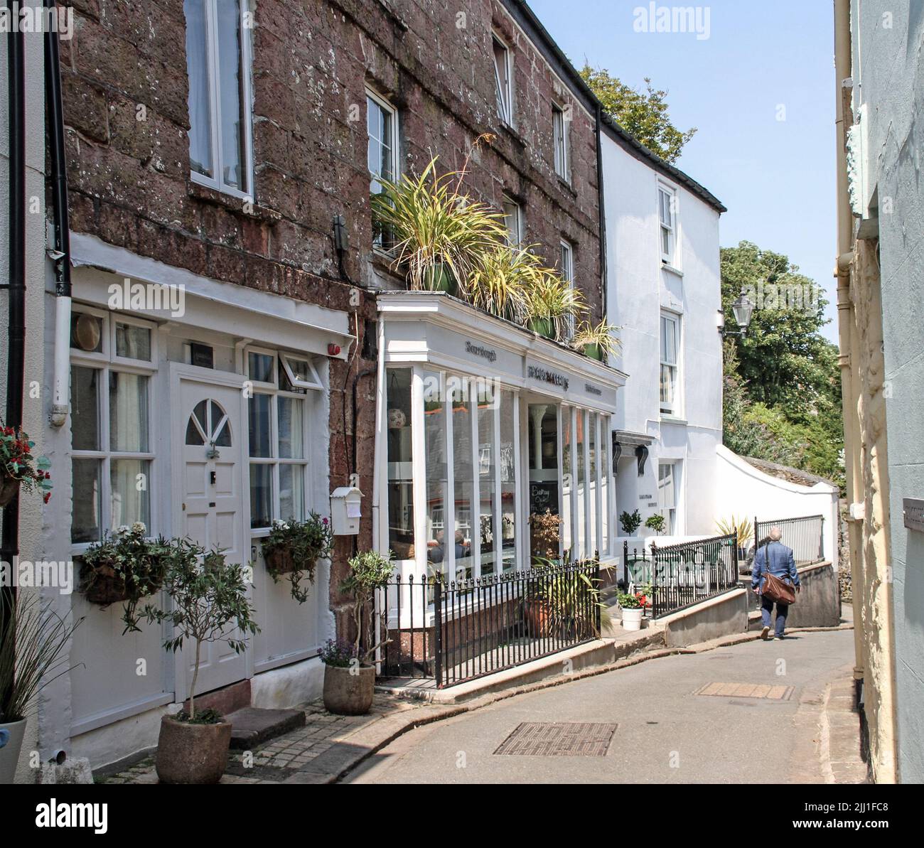 The popular Old Bakery at Cawsand in south east Cornwall. A cafe and a