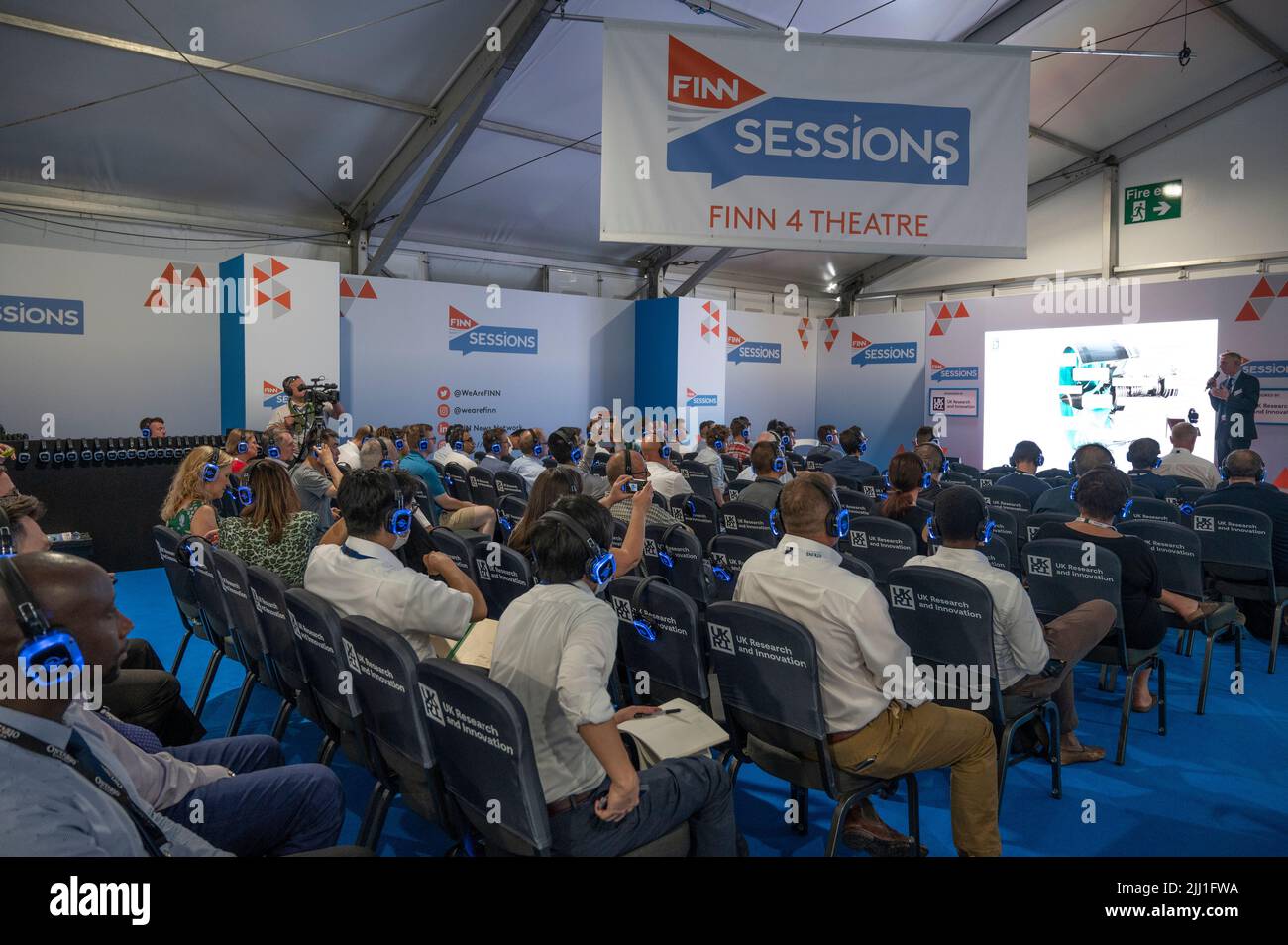 Farnborough International Airshow, 18 July 2022, Hampshire, England, UK