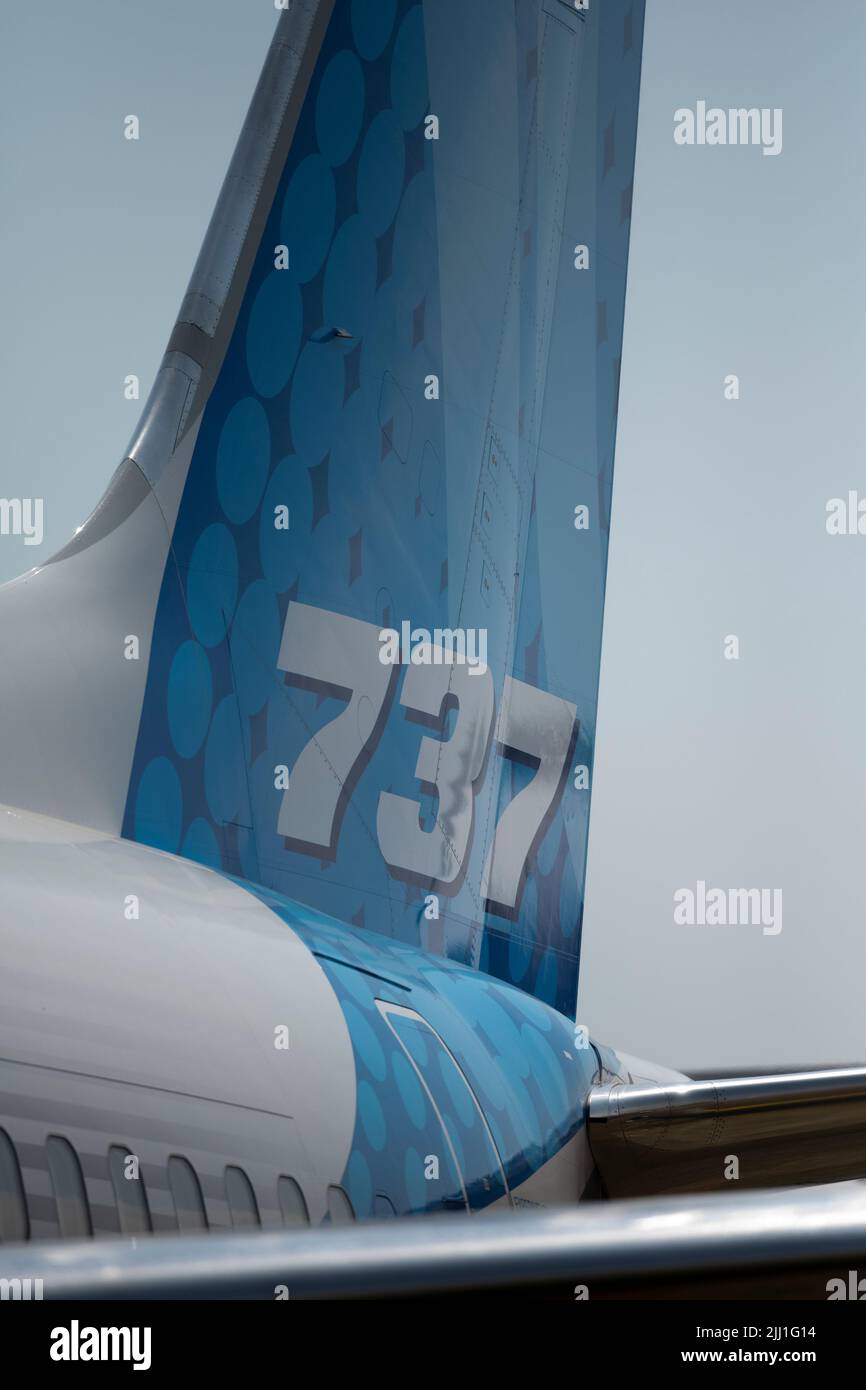 Farnborough International Airshow, 18 July 2022, Hampshire, England, UK