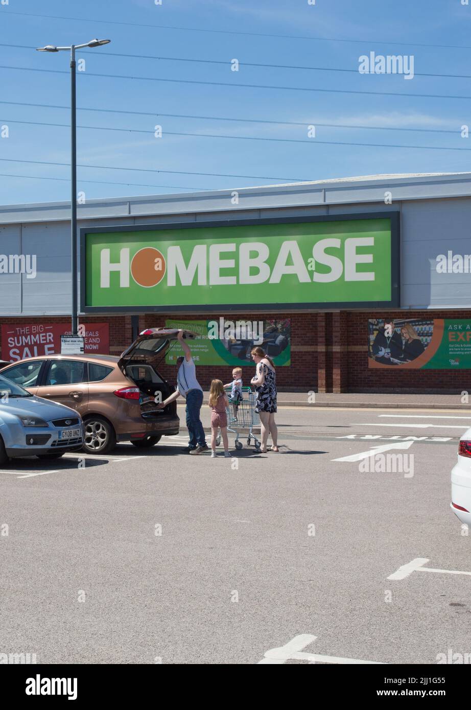 Homebase, Oldbury Green Retail Park, Oldbury, West Midlands Stock Photo