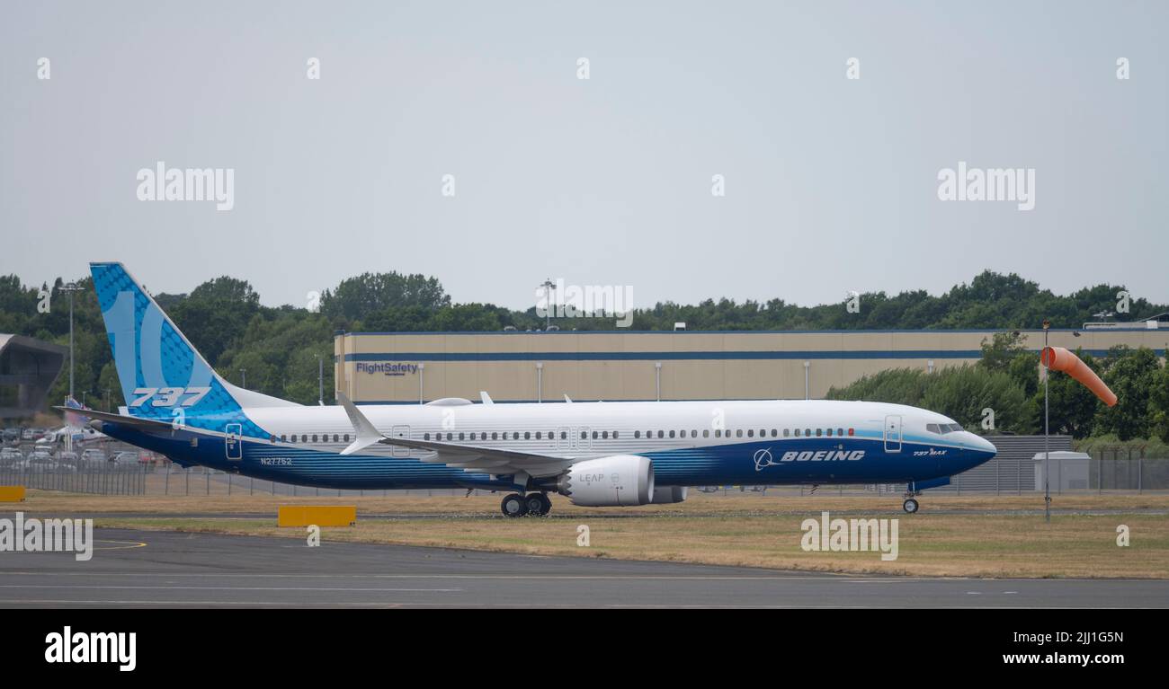 Farnborough International Airshow, 18 July 2022, Hampshire, England, UK